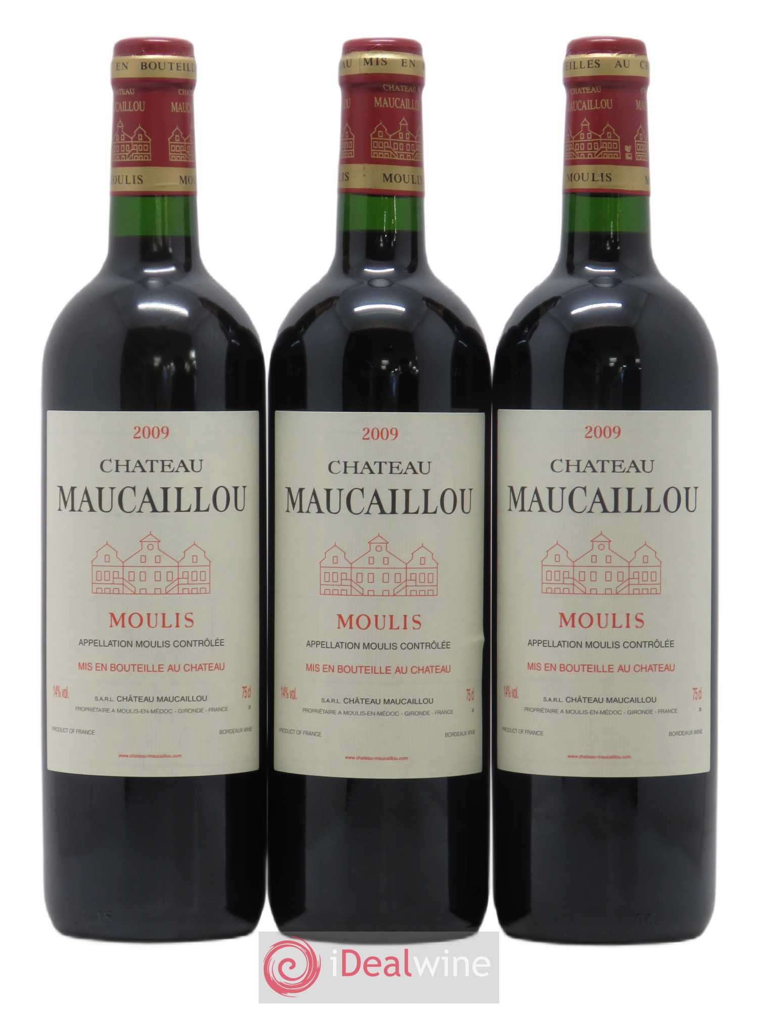 Château Maucaillou 2009 - Lot de 3 bouteilles - 0