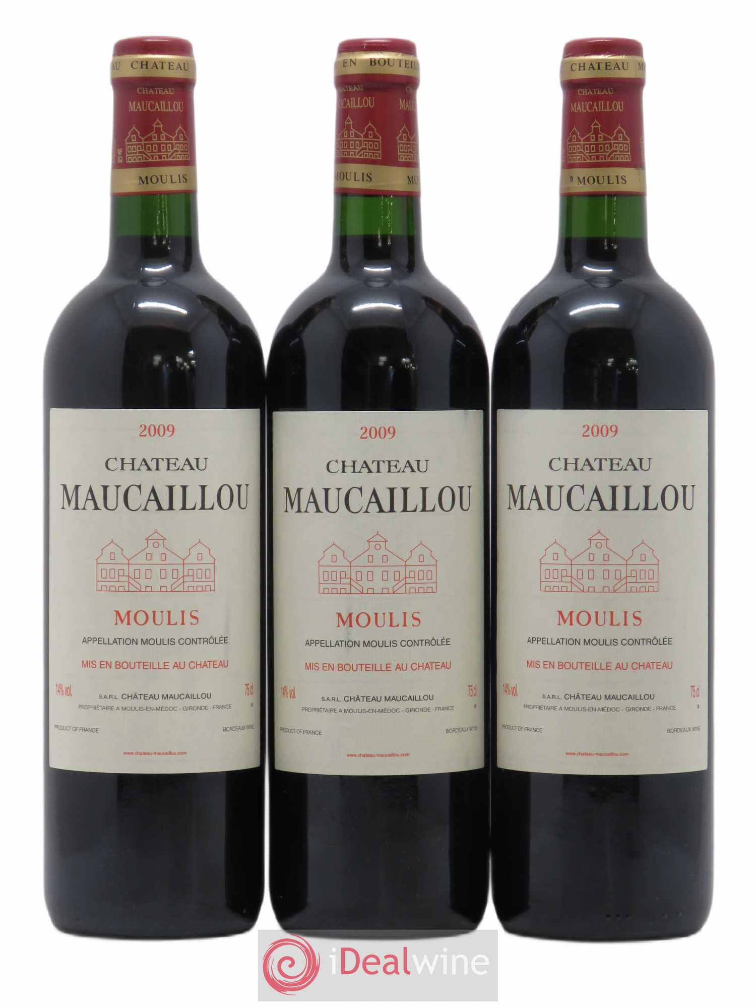 Château Maucaillou 2009 - Lot de 3 bouteilles - 0