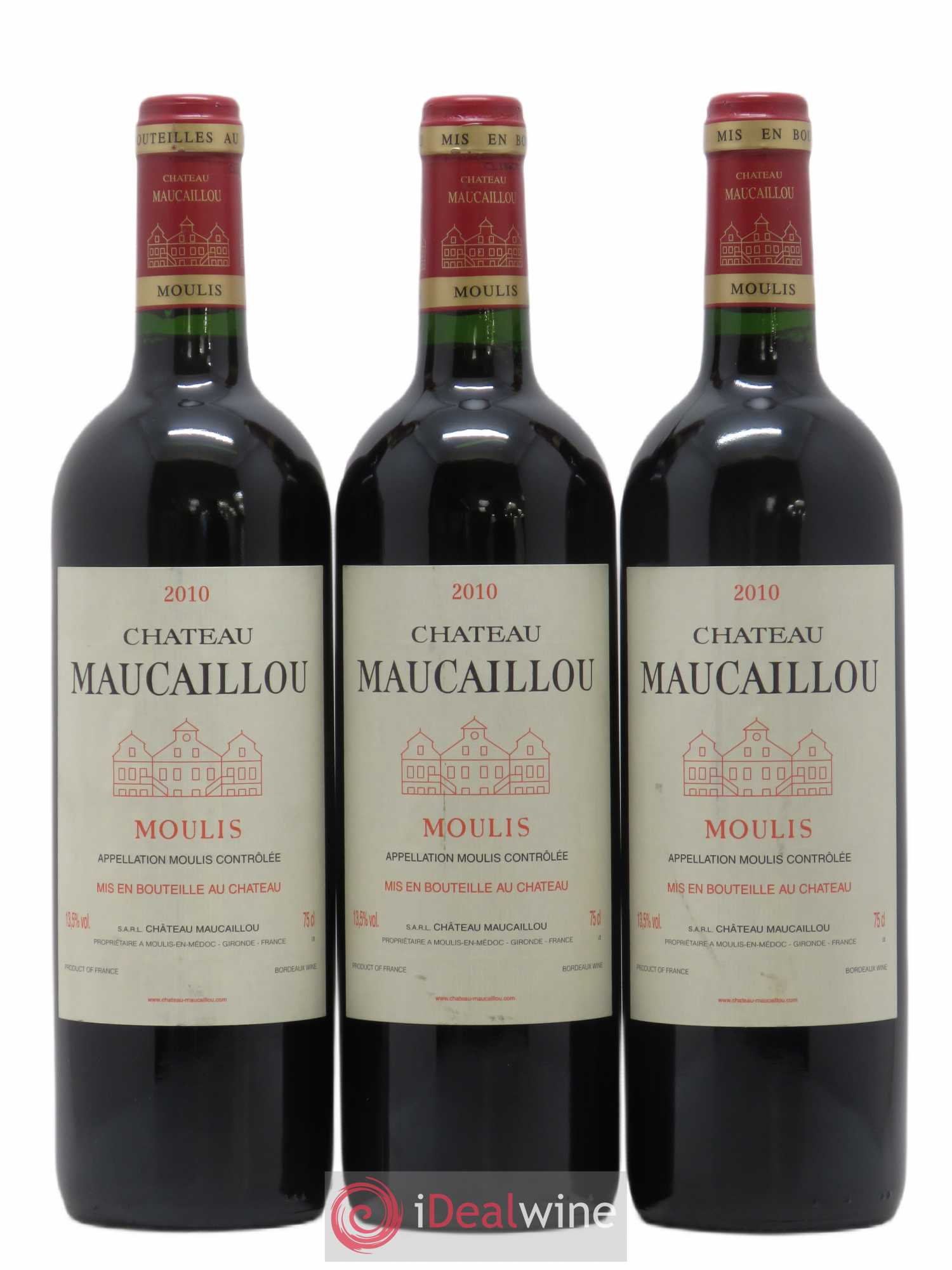 Château Maucaillou 2010 - Lot de 3 bouteilles - 0