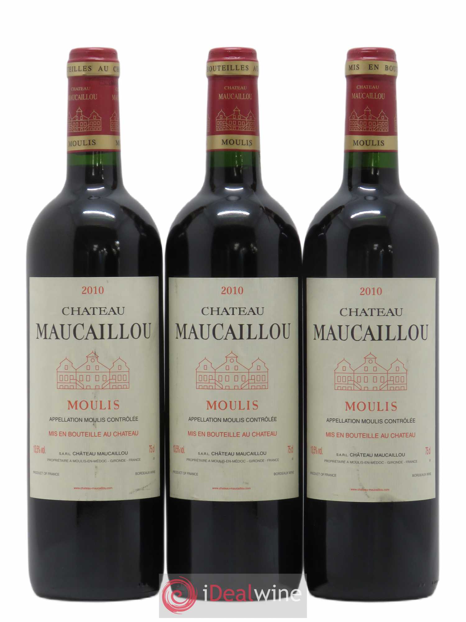 Château Maucaillou 2010 - Lot de 3 bouteilles - 0