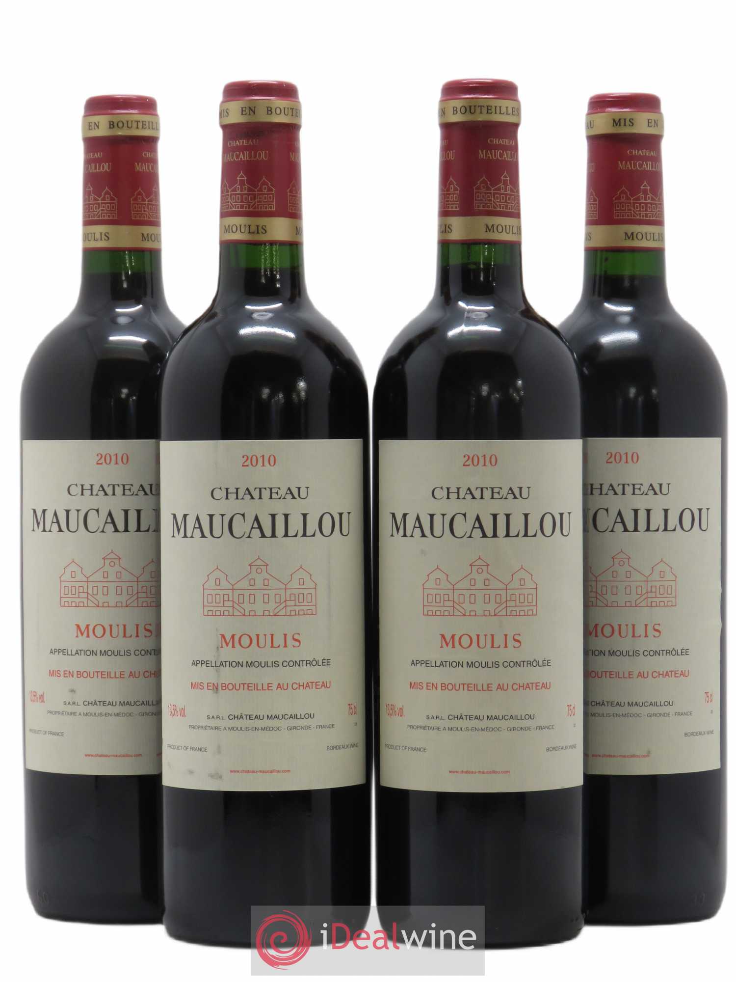 Château Maucaillou 2010 - Lot de 4 bouteilles - 0