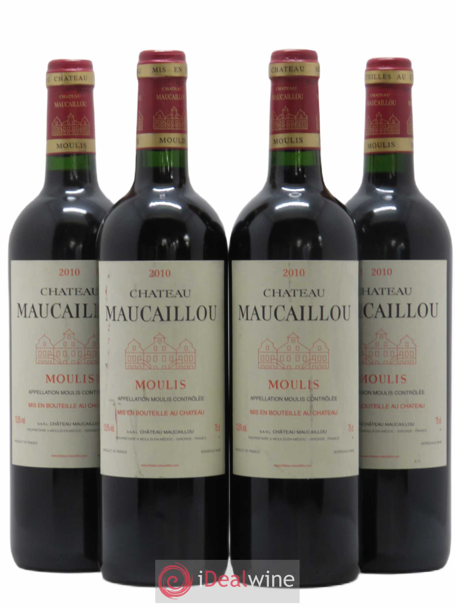 Château Maucaillou 2010 - Lot de 4 bouteilles - 0
