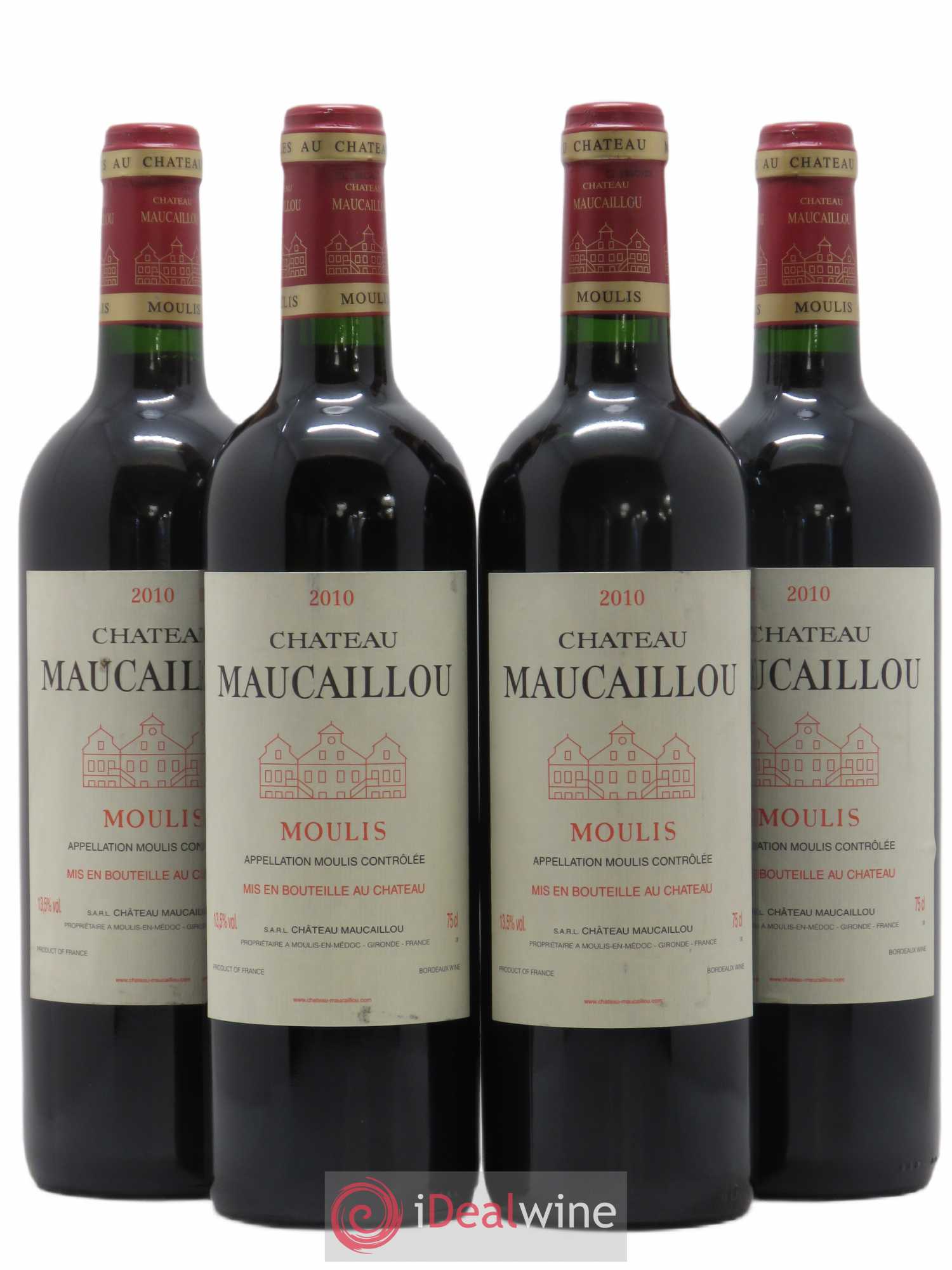 Château Maucaillou 2010 - Lot de 4 bouteilles - 0