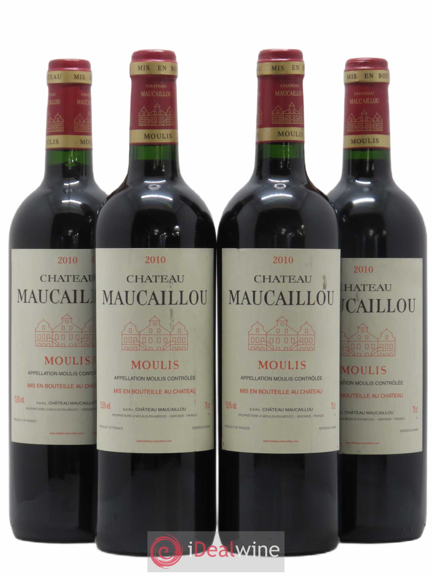 Château Maucaillou 2010 - Lot de 4 bouteilles - 0