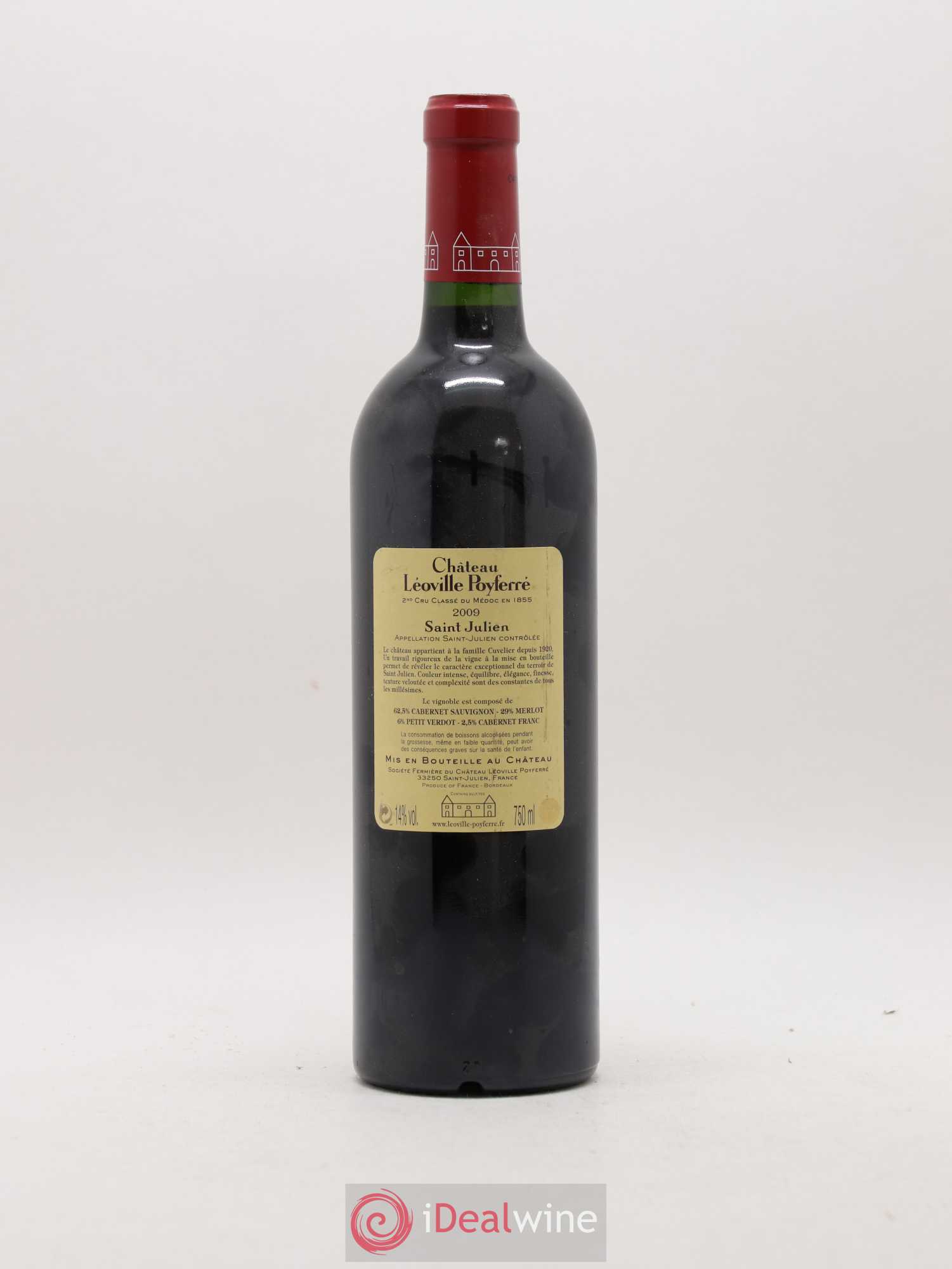 Château Léoville Poyferré 2ème Grand Cru Classé 2009 - Lot de 1 bouteille - 1
