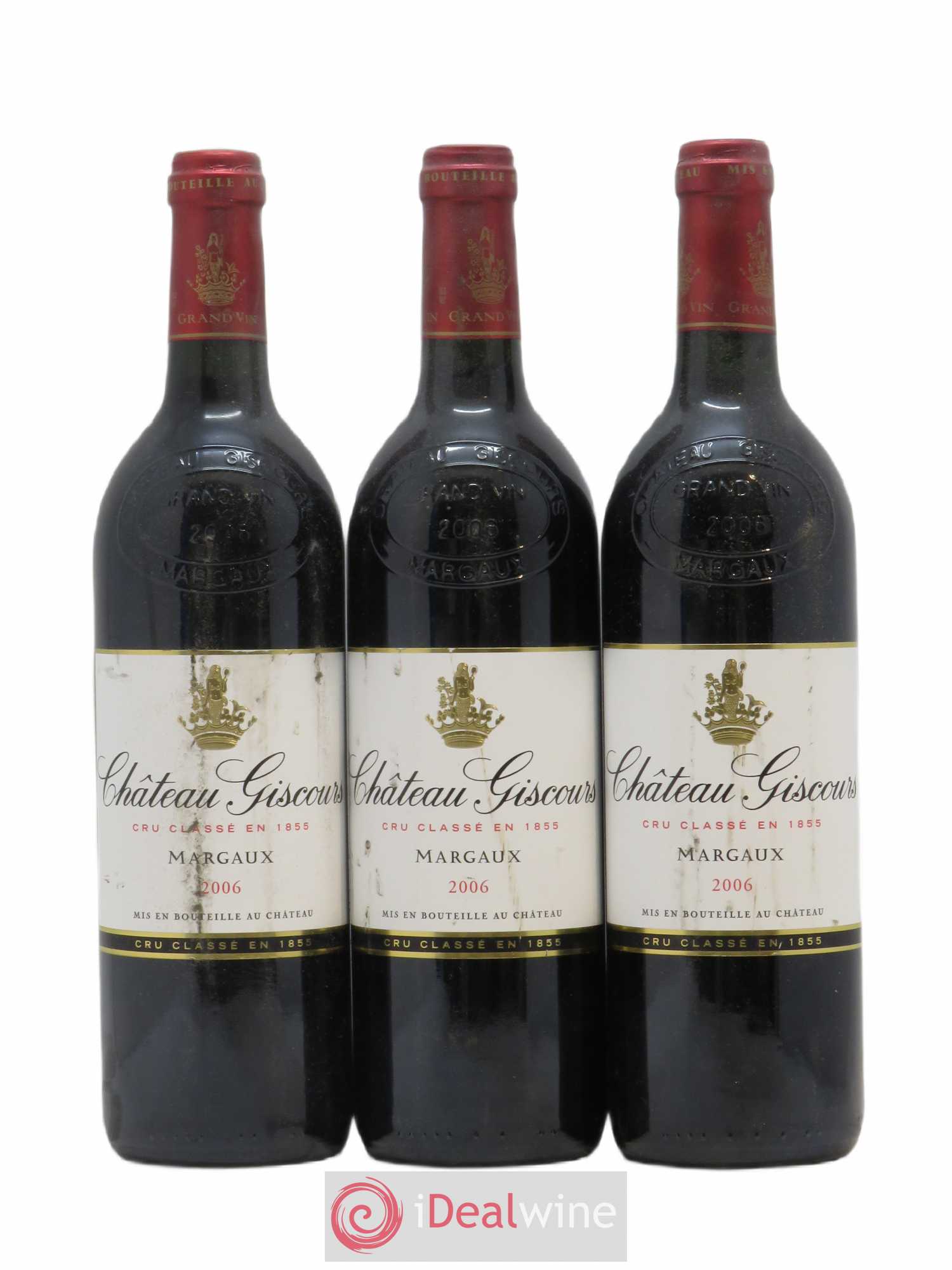 Château Giscours 3ème Grand Cru Classé 2006 - Lot de 3 bouteilles - 0