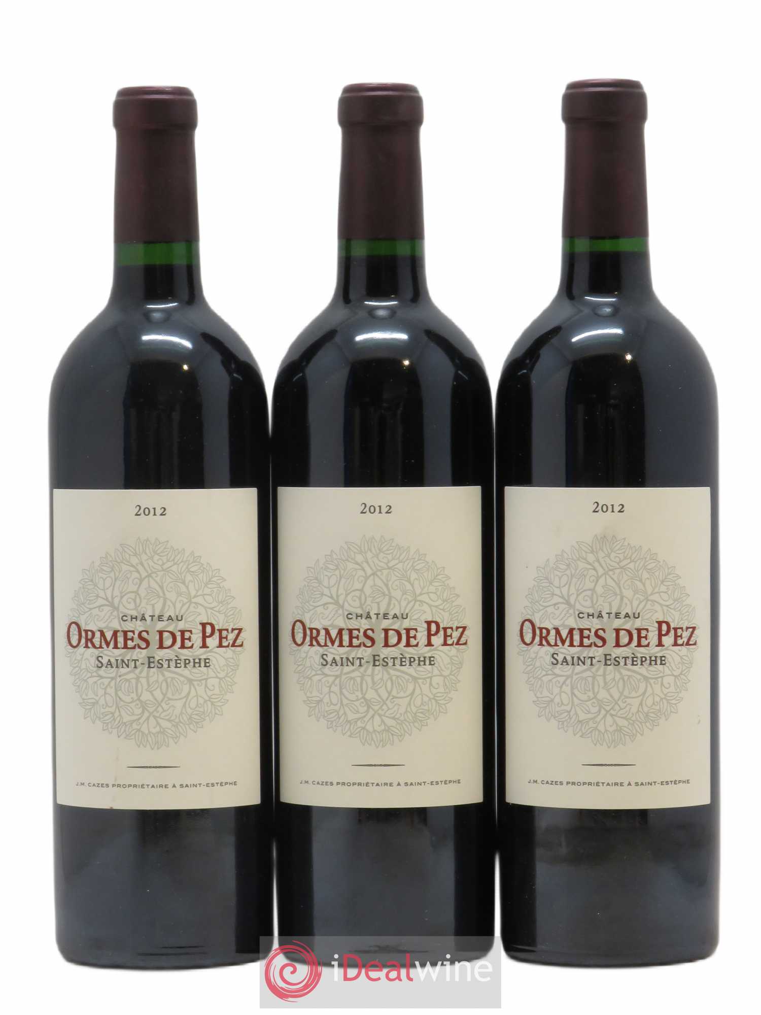 Château les Ormes de Pez 2012 - Lot de 3 bouteilles - 0