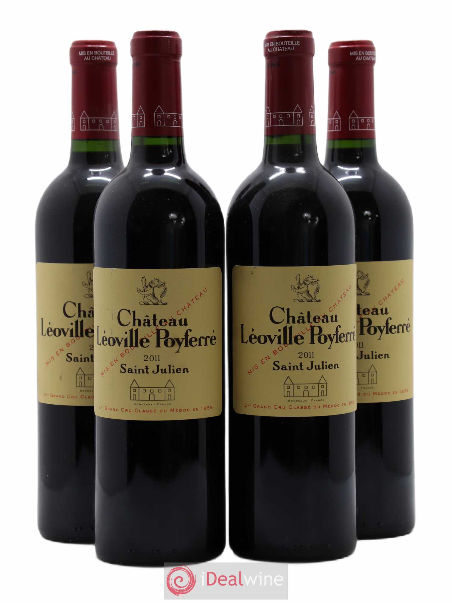 Château Léoville Poyferré 2ème Grand Cru Classé 2011 - Lot de 4 bouteilles - 0