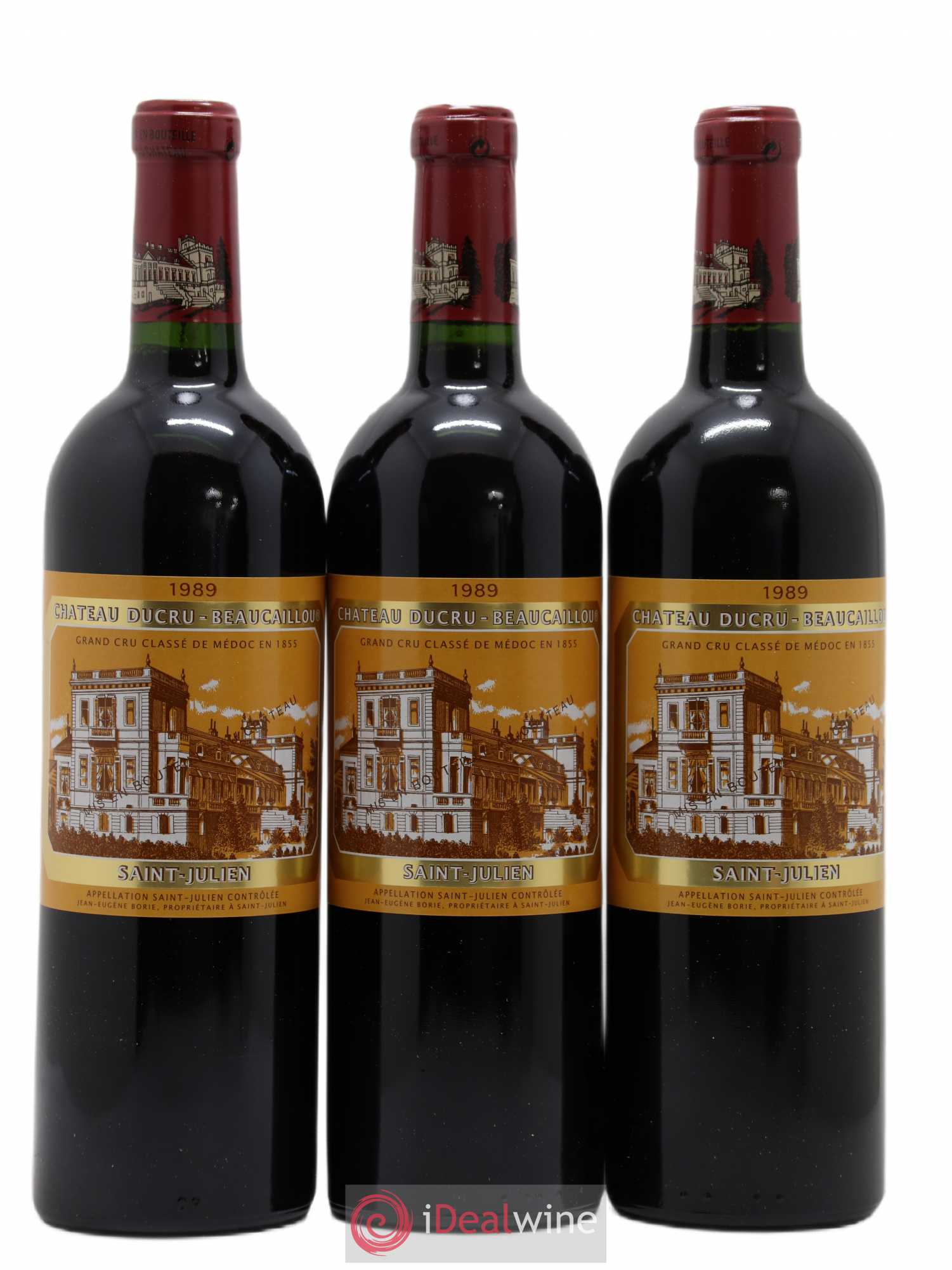 Château Ducru Beaucaillou 2ème Grand Cru Classé 1989 - Lot de 3 bouteilles - 0