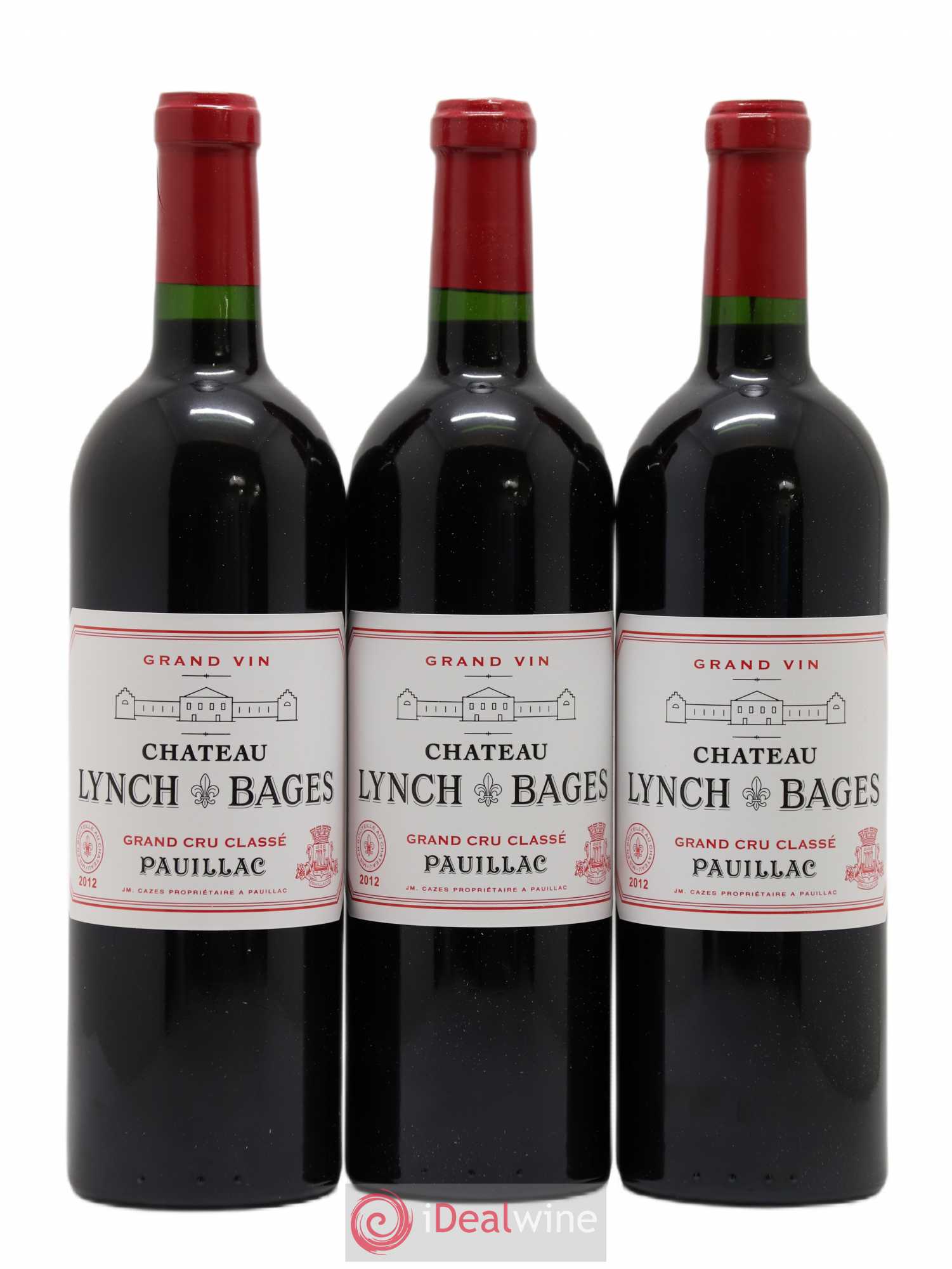 Château Lynch Bages 5ème Grand Cru Classé 2012 - Lot de 3 bouteilles - 0