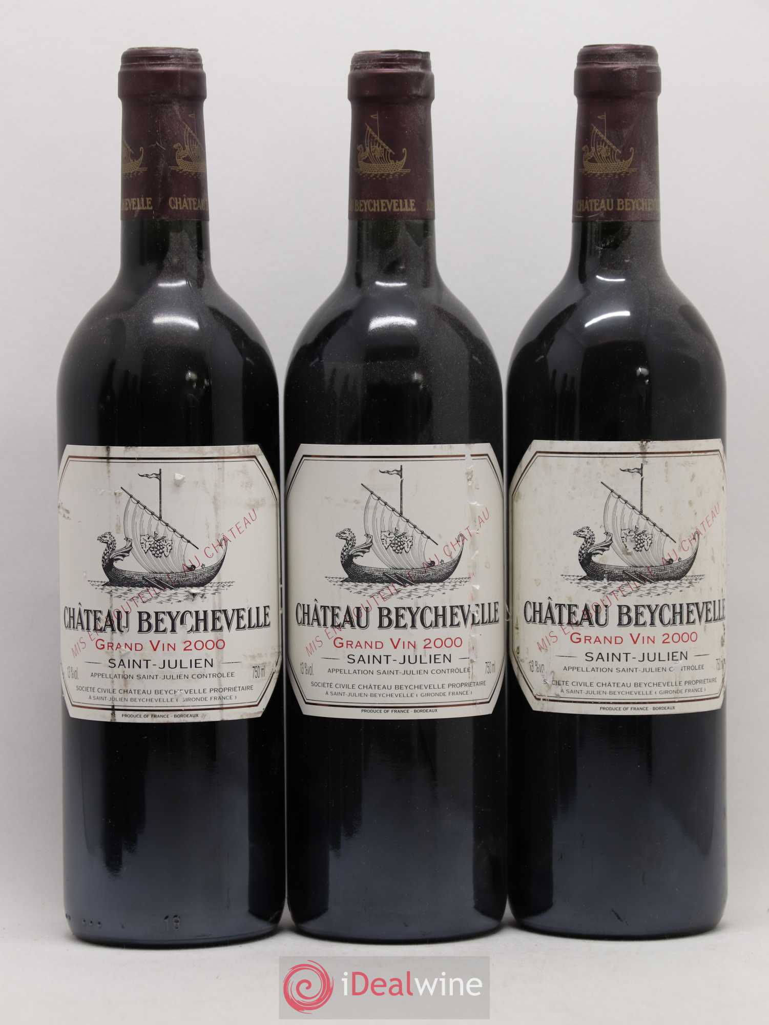 Château Beychevelle 4ème Grand Cru Classé 2000 - Lot de 6 bouteilles - 1