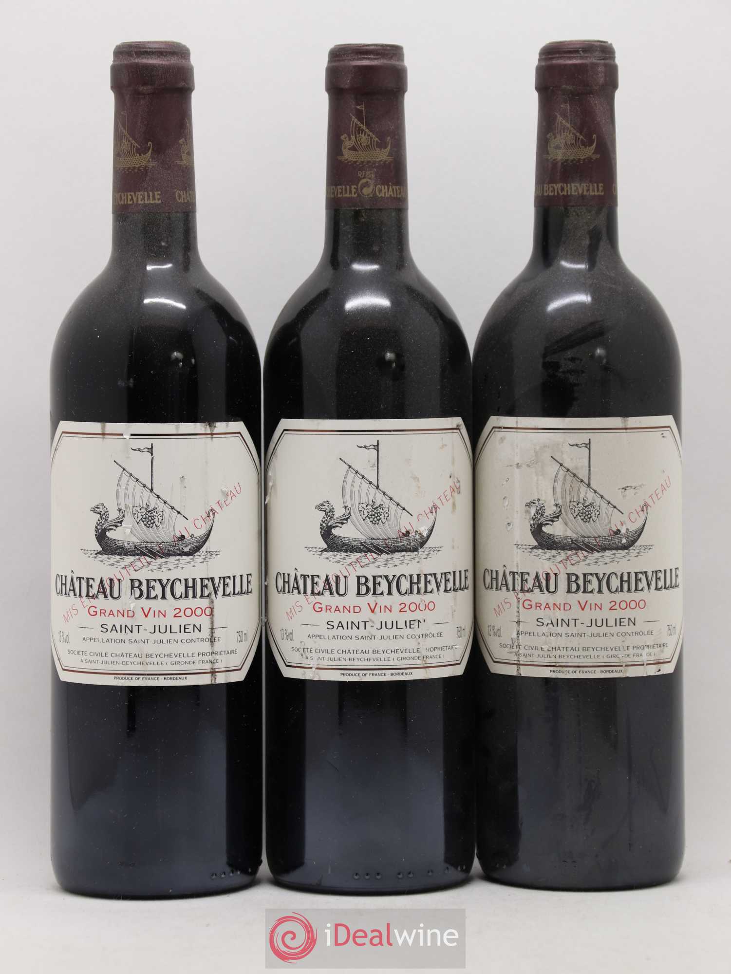 Château Beychevelle 4ème Grand Cru Classé 2000 - Lot de 6 bouteilles - 2