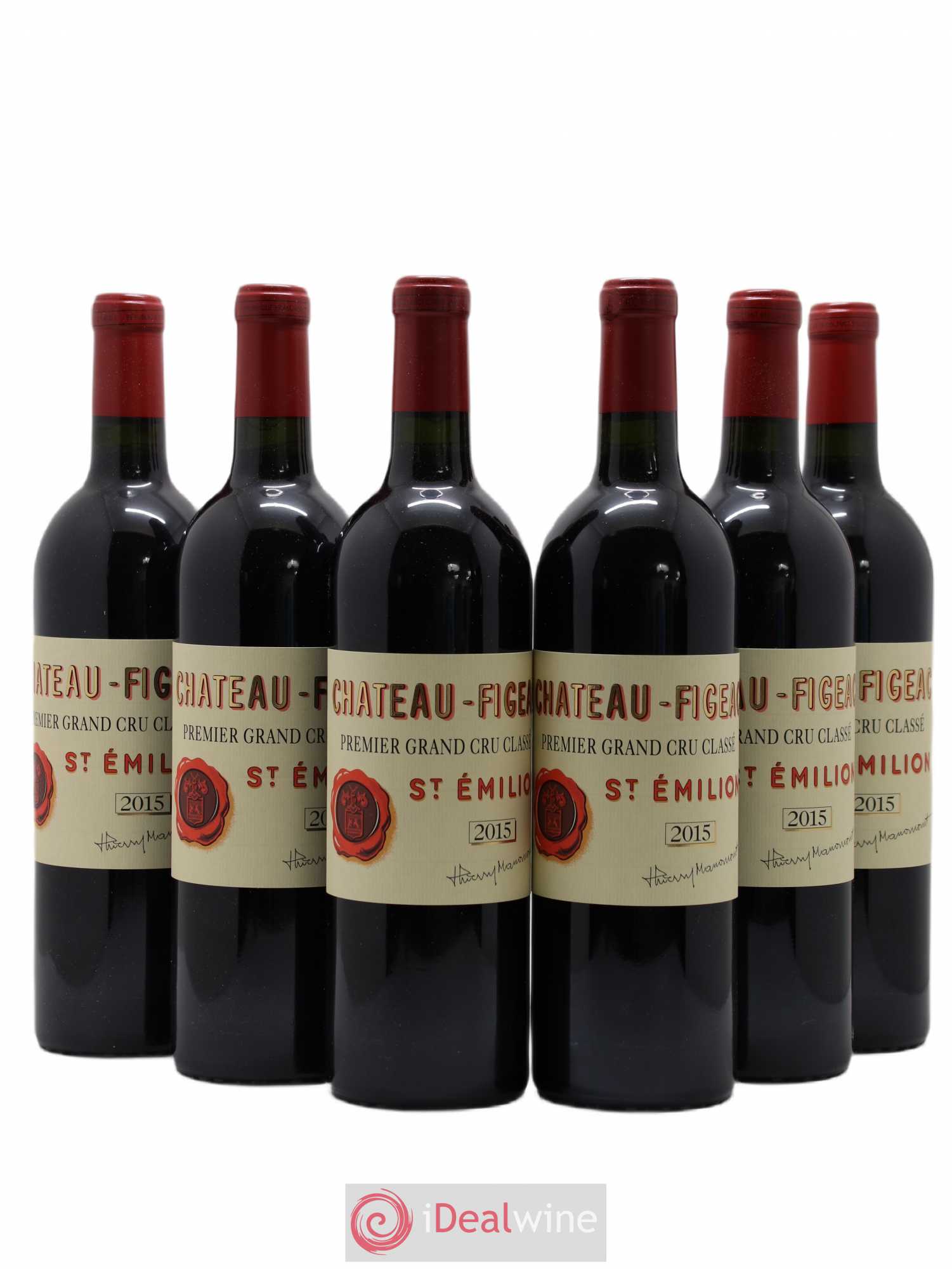 Château Figeac 1er Grand Cru Classé A 2015 - Lot de 6 bouteilles - 0