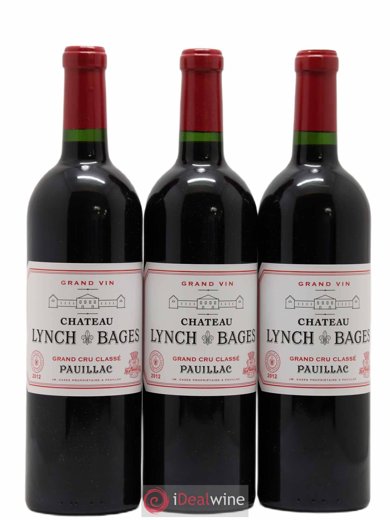 Château Lynch Bages 5ème Grand Cru Classé 2012 - Lot de 3 bouteilles - 0