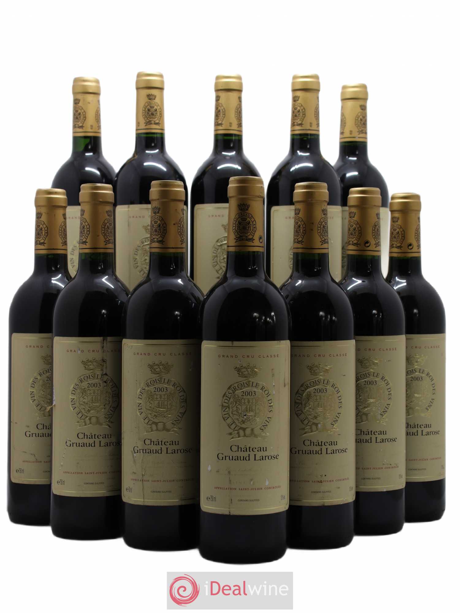 Château Gruaud Larose 2ème Grand Cru Classé 2003 - Lot de 12 bouteilles - 0