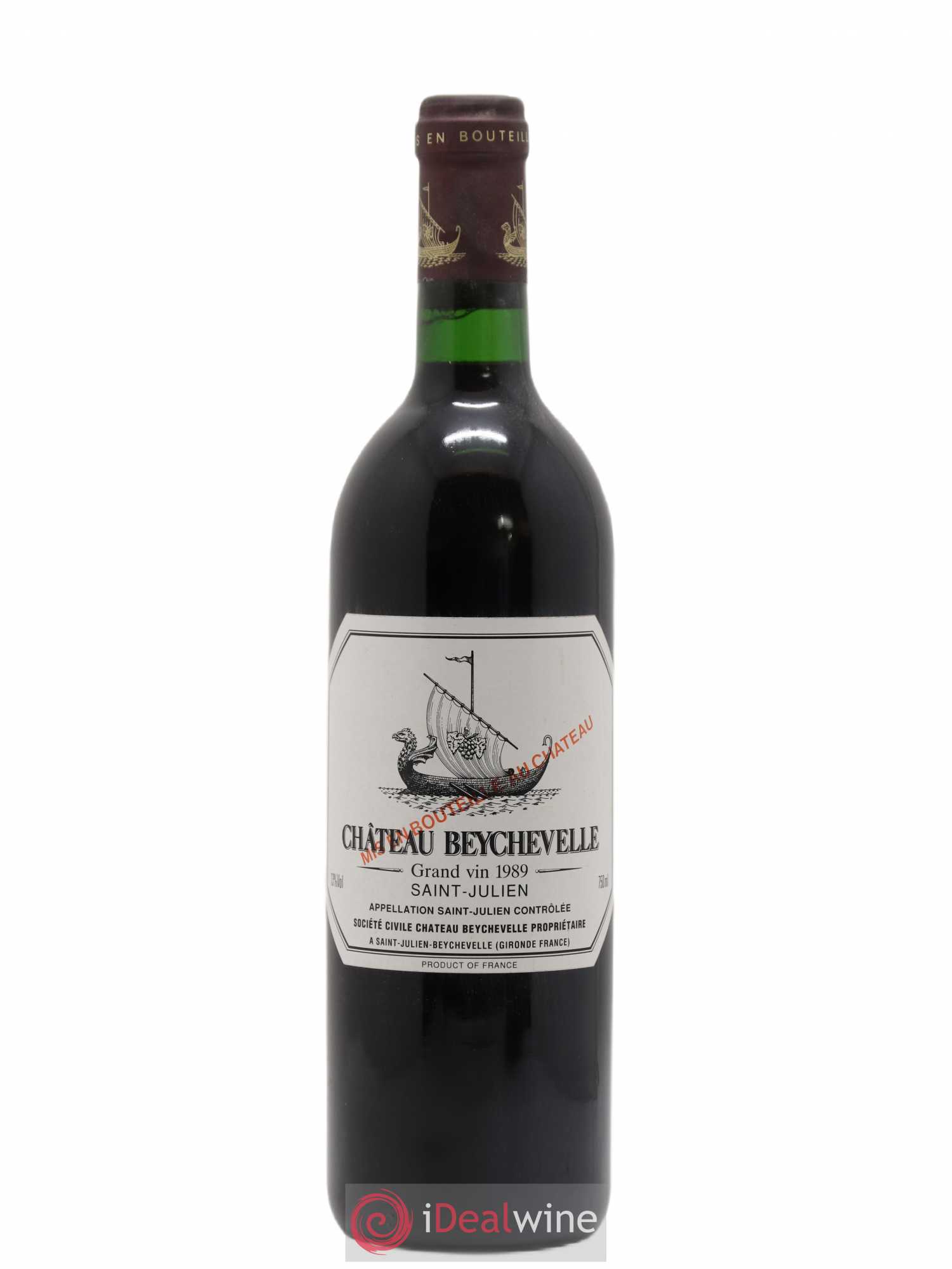 Château Beychevelle 4ème Grand Cru Classé 1989 - Lot de 1 bouteille - 0
