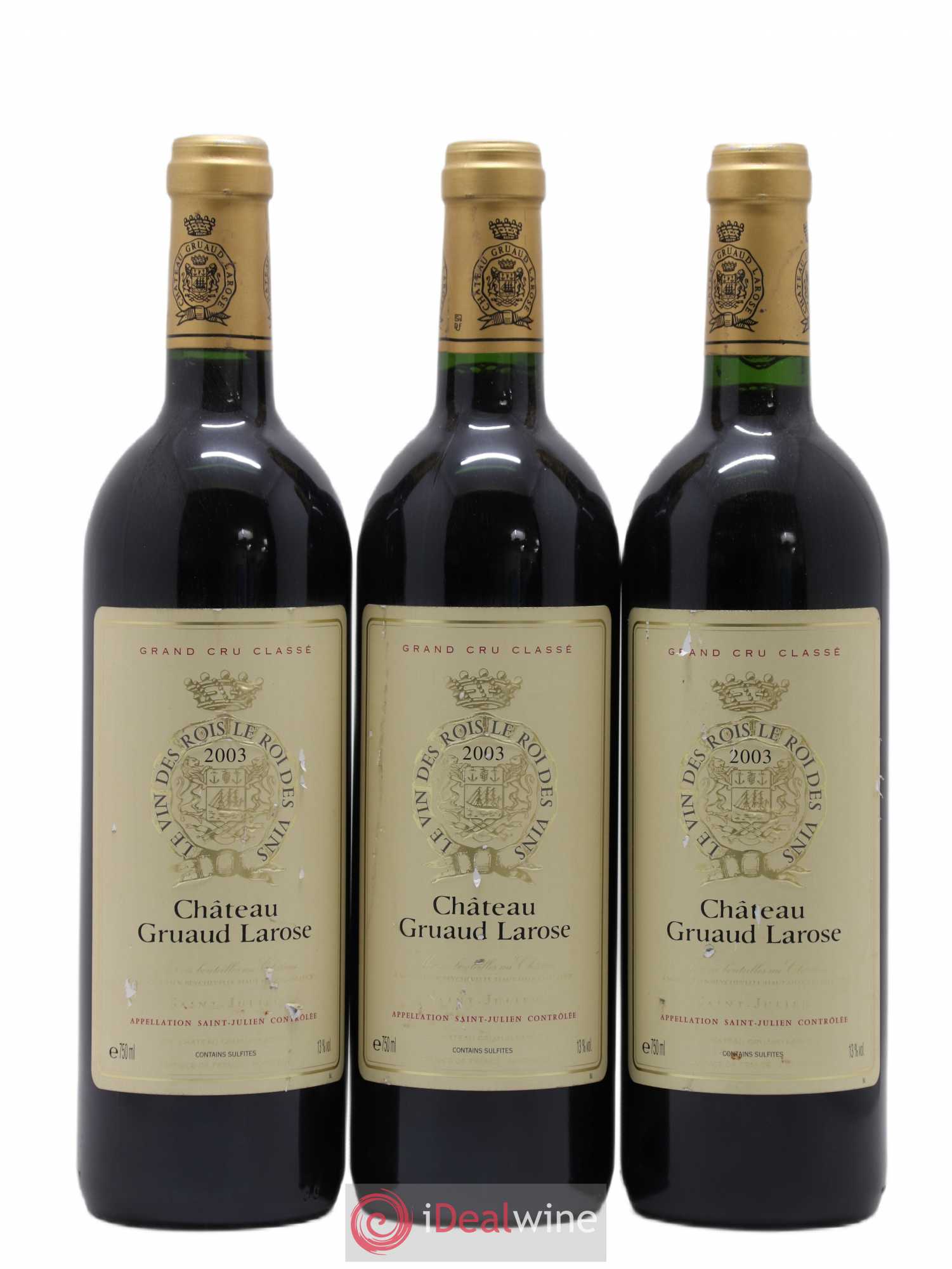 Château Gruaud Larose 2ème Grand Cru Classé 2003 - Lot de 3 bouteilles - 0