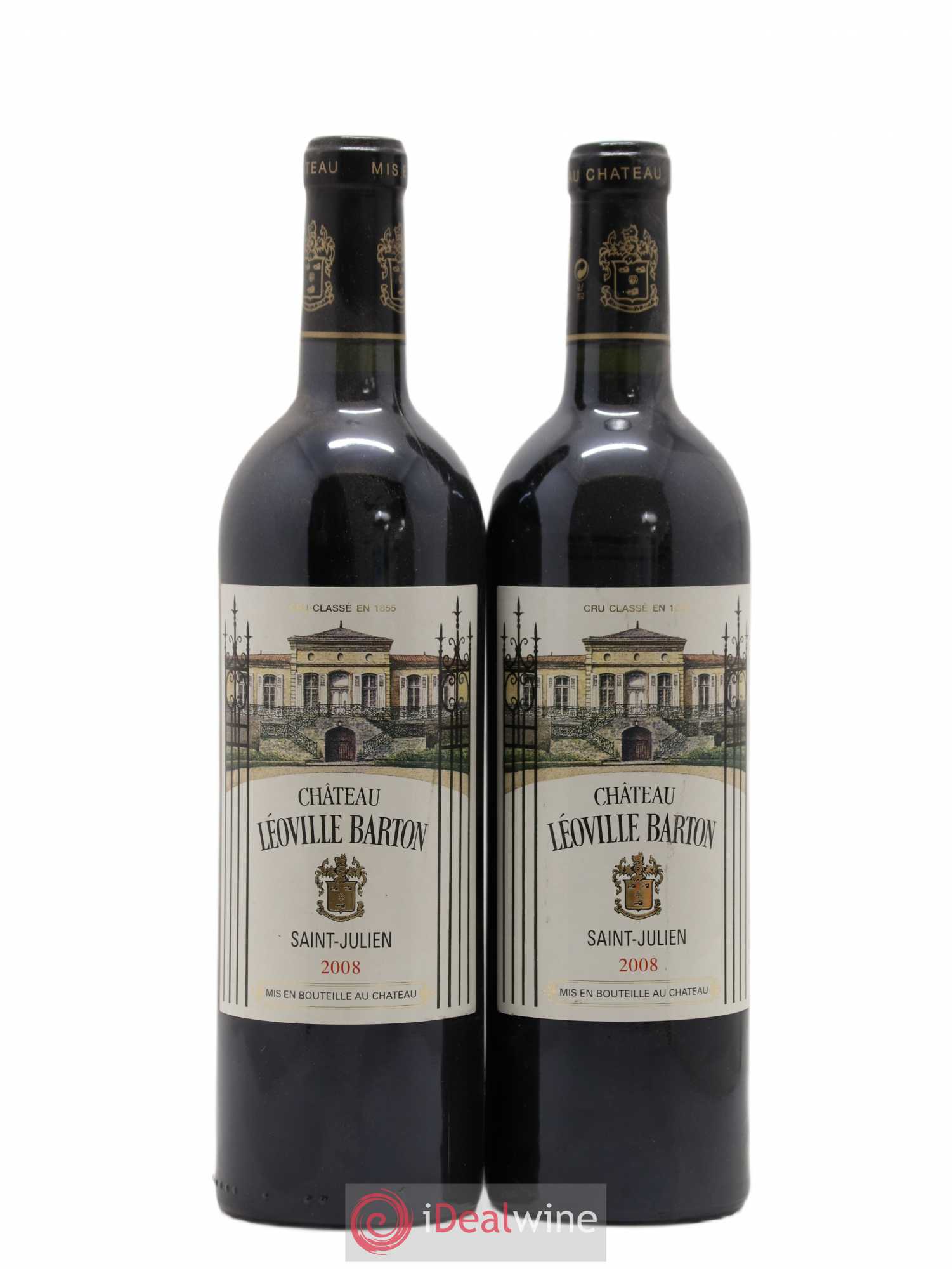 Château Léoville Barton 2ème Grand Cru Classé 2008 - Lot de 2 bouteilles - 0