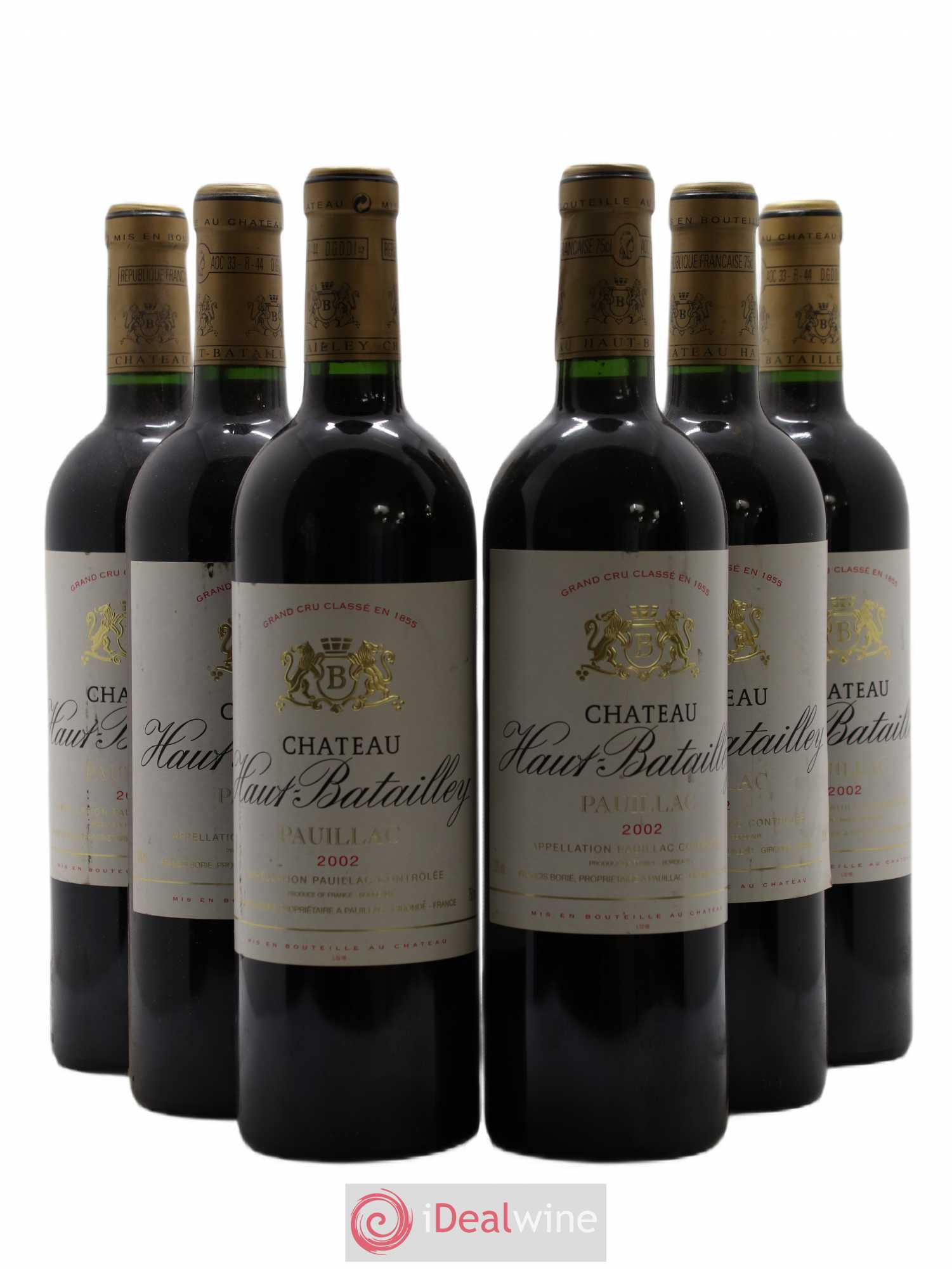 Château Haut Batailley 5ème Grand Cru Classé 2002 - Lot de 6 bouteilles - 0
