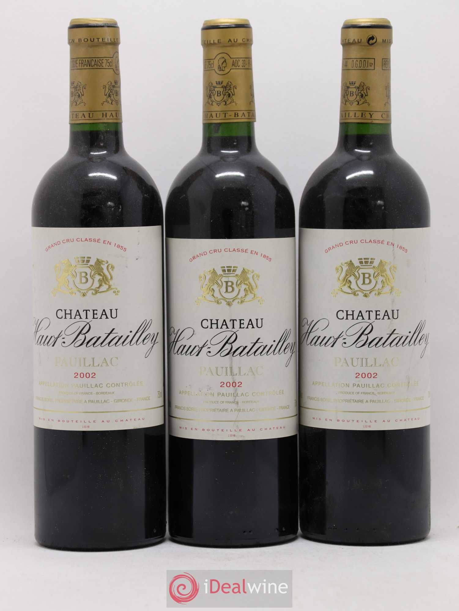 Château Haut Batailley 5ème Grand Cru Classé 2002 - Lot de 6 bouteilles - 2