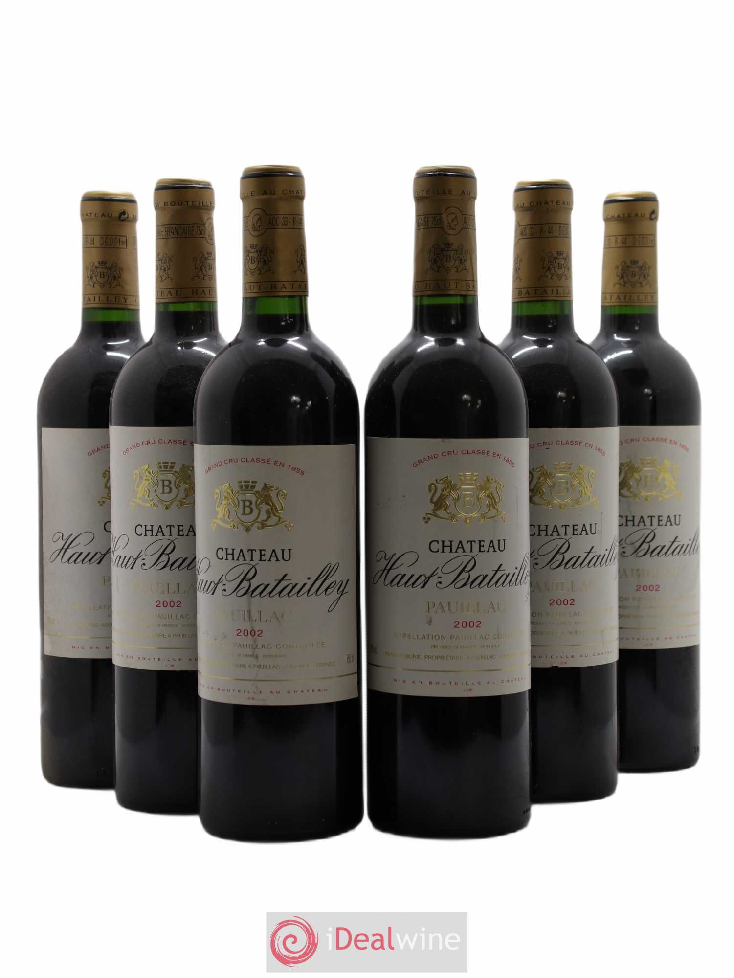 Château Haut Batailley 5ème Grand Cru Classé 2002 - Lot de 6 bouteilles - 0