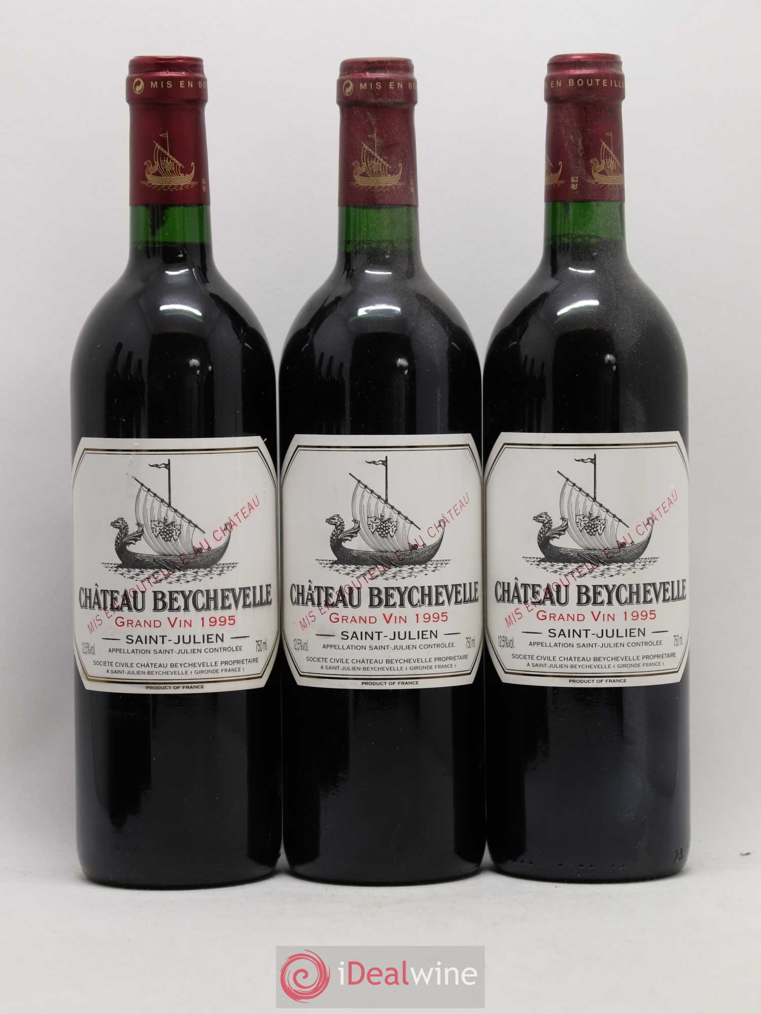 Château Beychevelle 4ème Grand Cru Classé 1995 - Lot de 6 bouteilles - 1