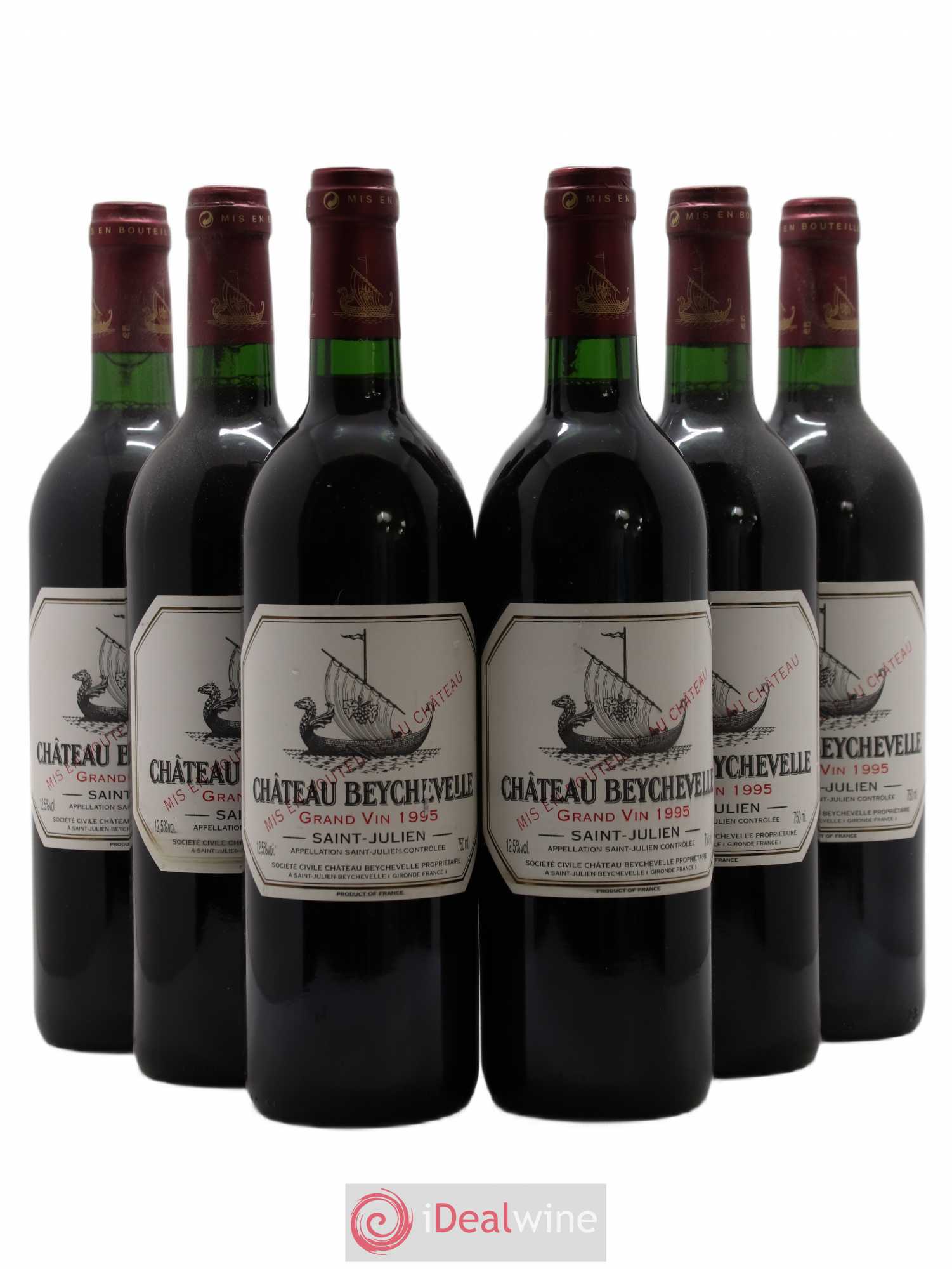 Château Beychevelle 4ème Grand Cru Classé 1995 - Lot de 6 bouteilles - 0