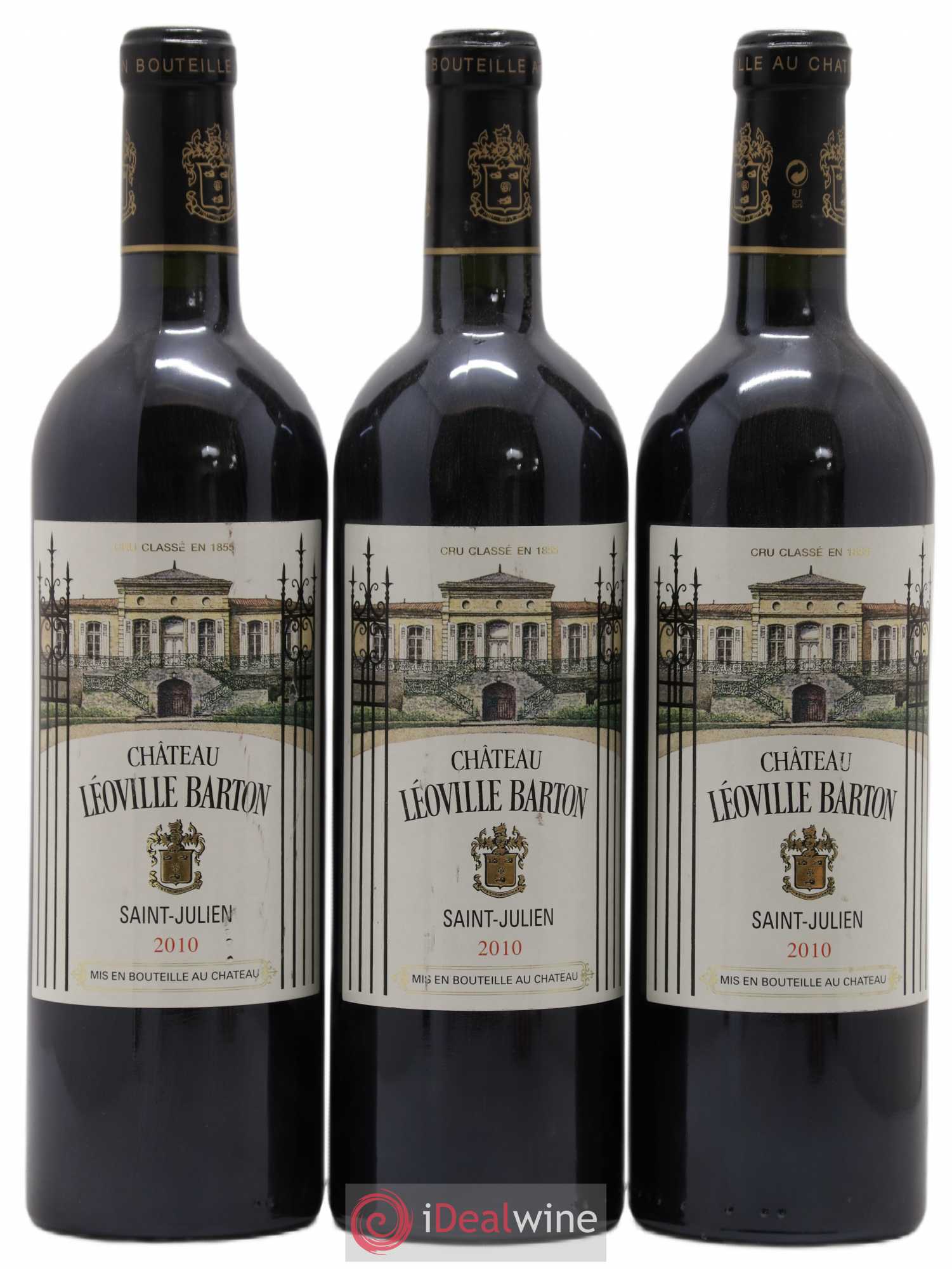 Château Léoville Barton 2ème Grand Cru Classé 2010 - Lot de 3 bouteilles - 0