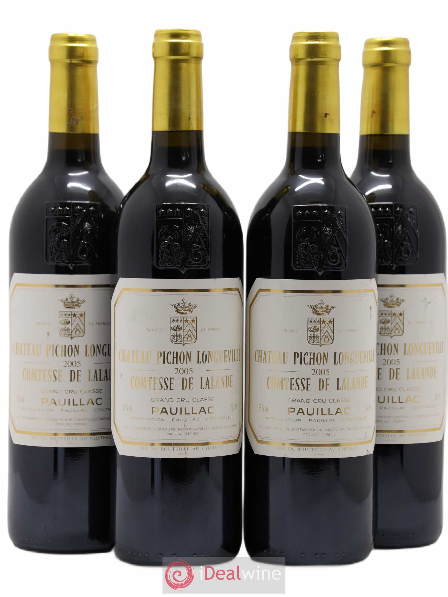 Château Pichon Longueville Comtesse de Lalande 2ème Grand Cru Classé 2005 - Lot de 4 bouteilles - 0