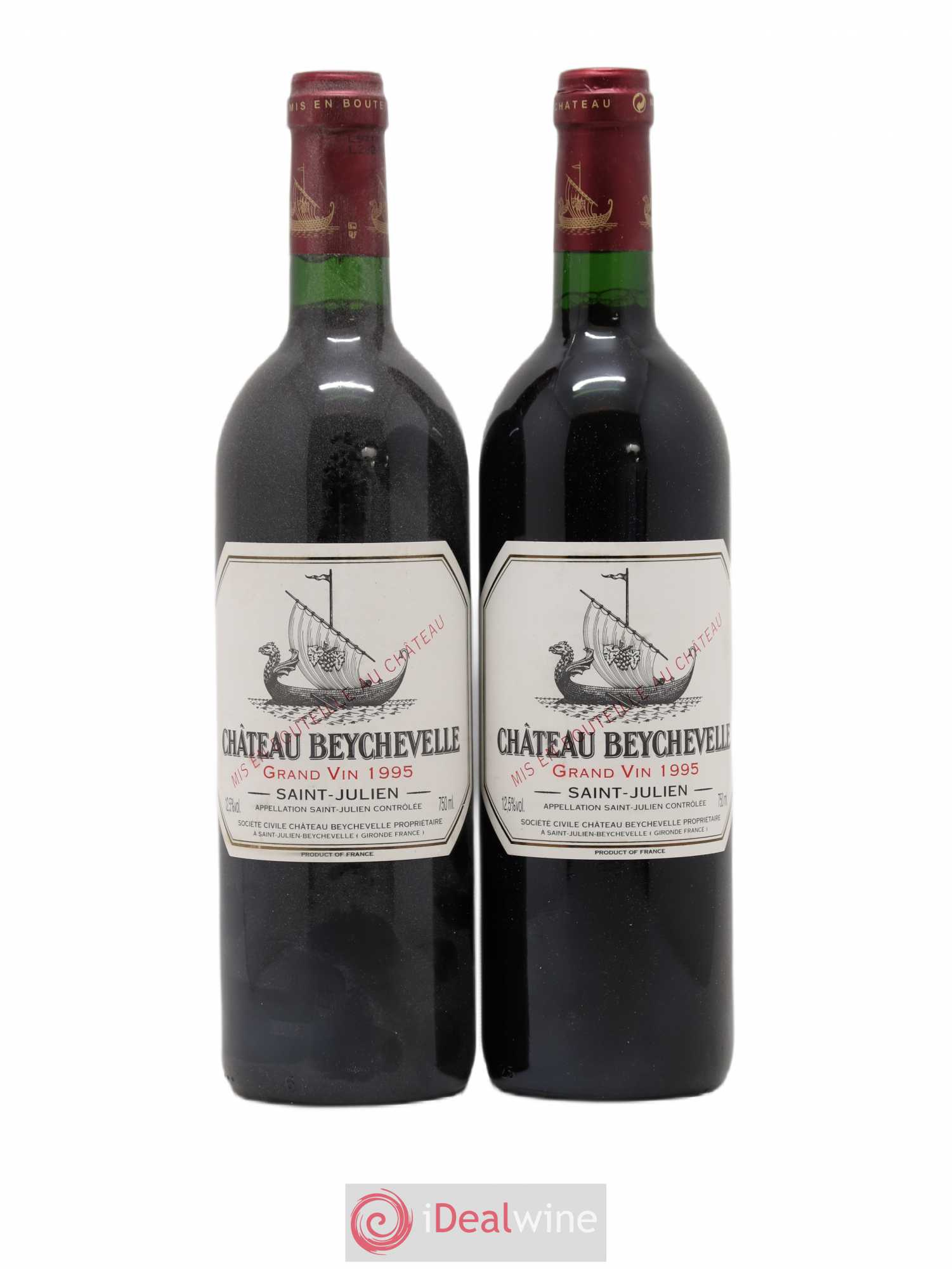 Château Beychevelle 4ème Grand Cru Classé 1995 - Lot de 2 bouteilles - 0