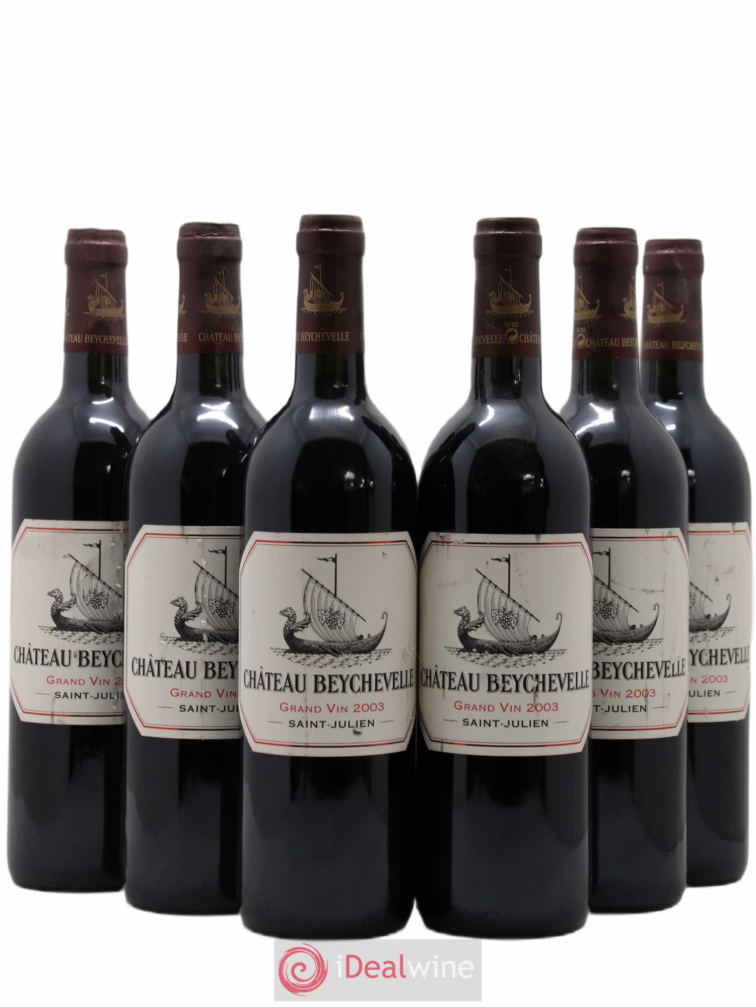 Château Beychevelle 4ème Grand Cru Classé 2003 - Lot de 6 bouteilles - 0