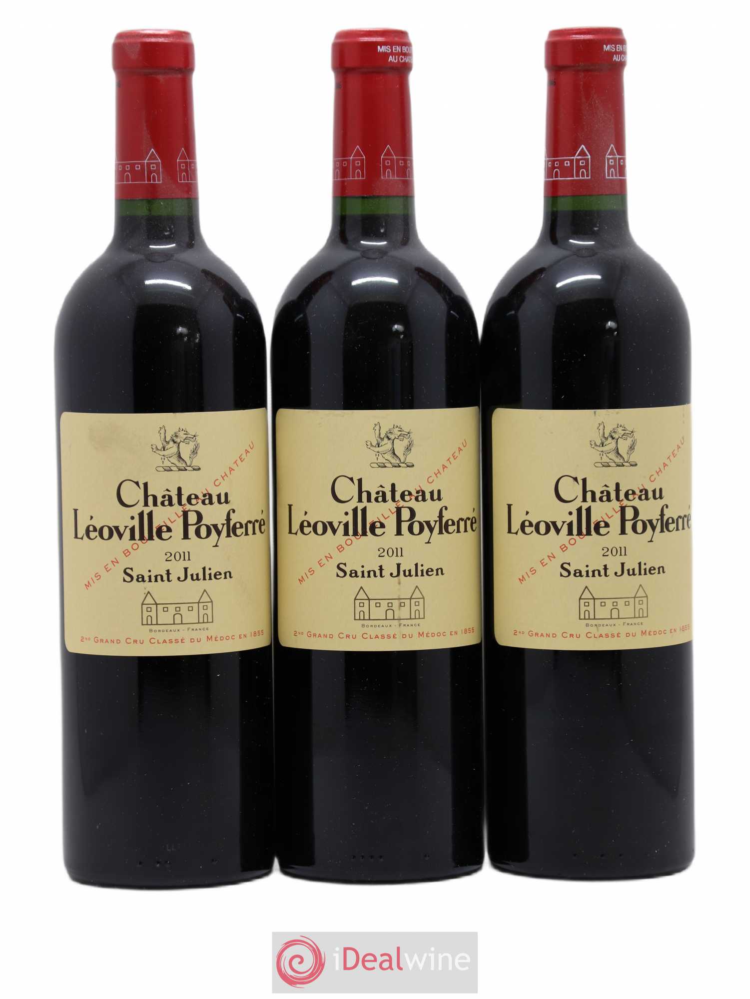 Château Léoville Poyferré 2ème Grand Cru Classé 2011 - Lot de 3 bouteilles - 0