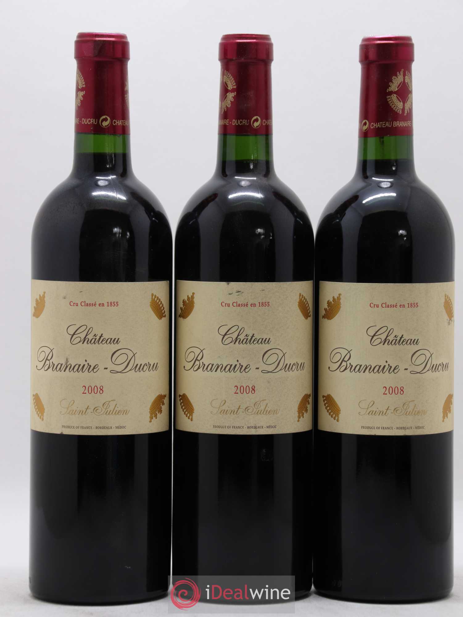 Château Branaire Ducru 4ème Grand Cru Classé 2008 - Lot de 6 bouteilles - 2