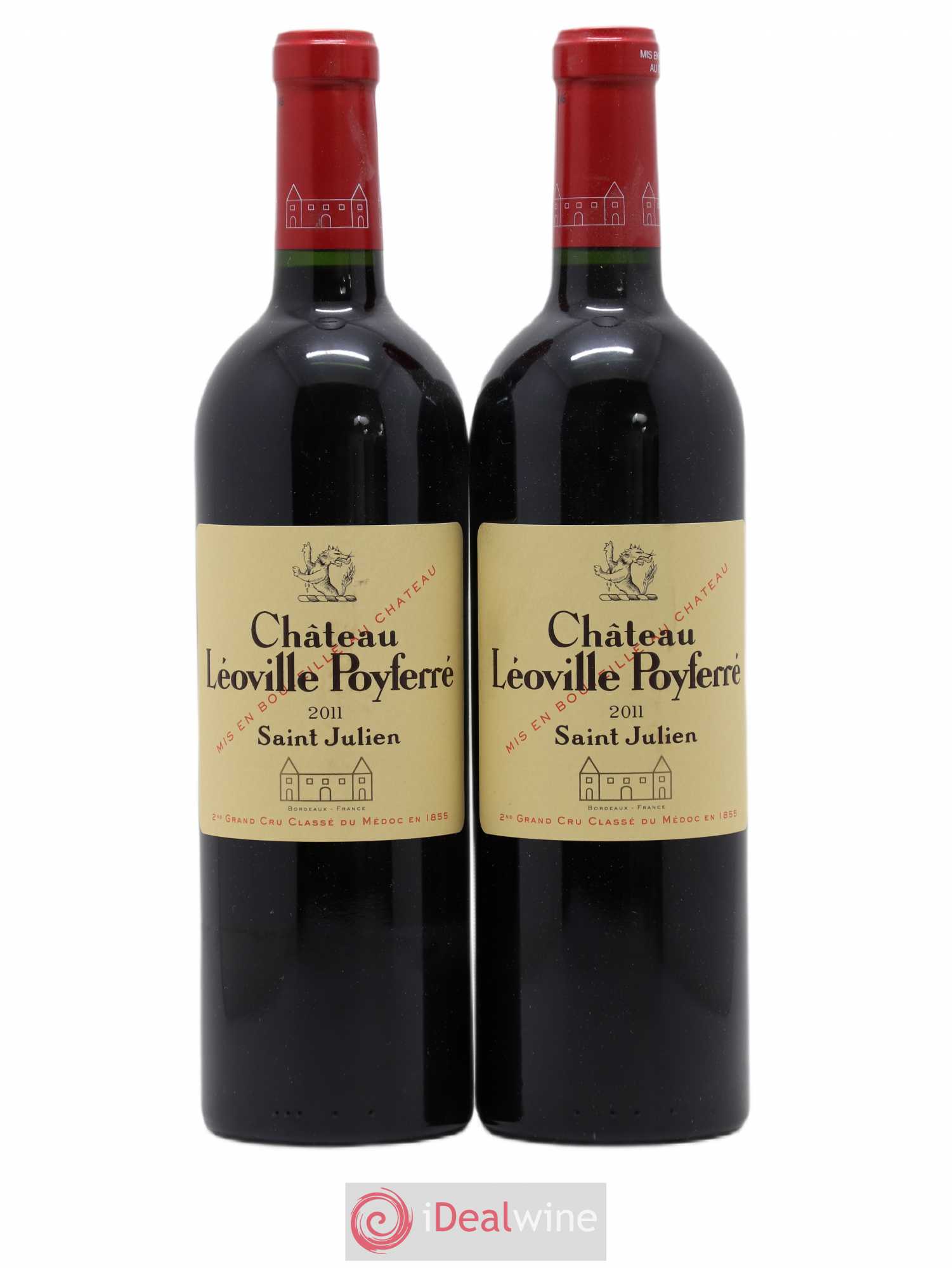 Château Léoville Poyferré 2ème Grand Cru Classé 2011 - Lot de 2 bouteilles - 0