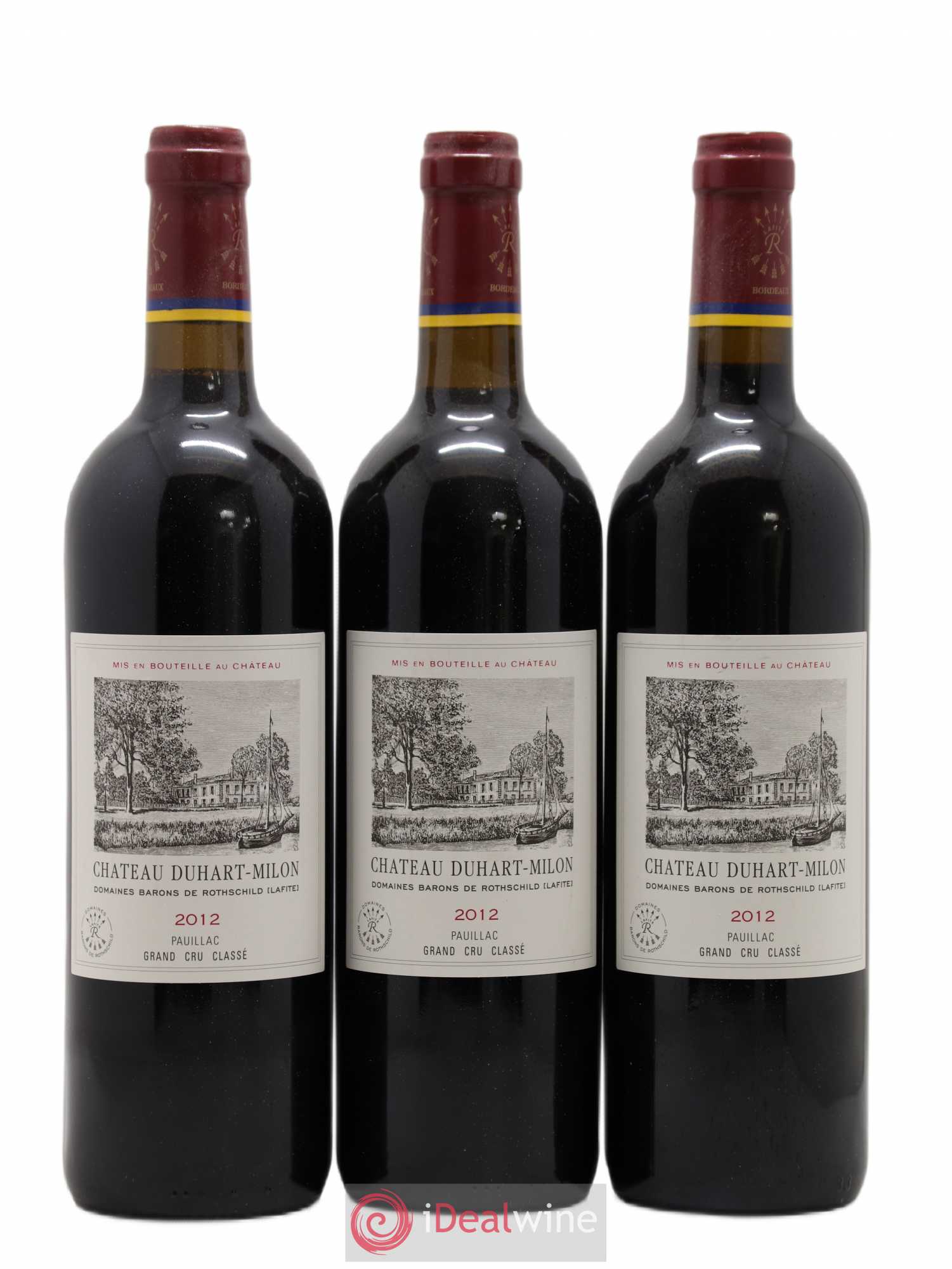 Château Duhart-Milon 4ème Grand Cru Classé 2012 - Lot de 3 bouteilles - 0