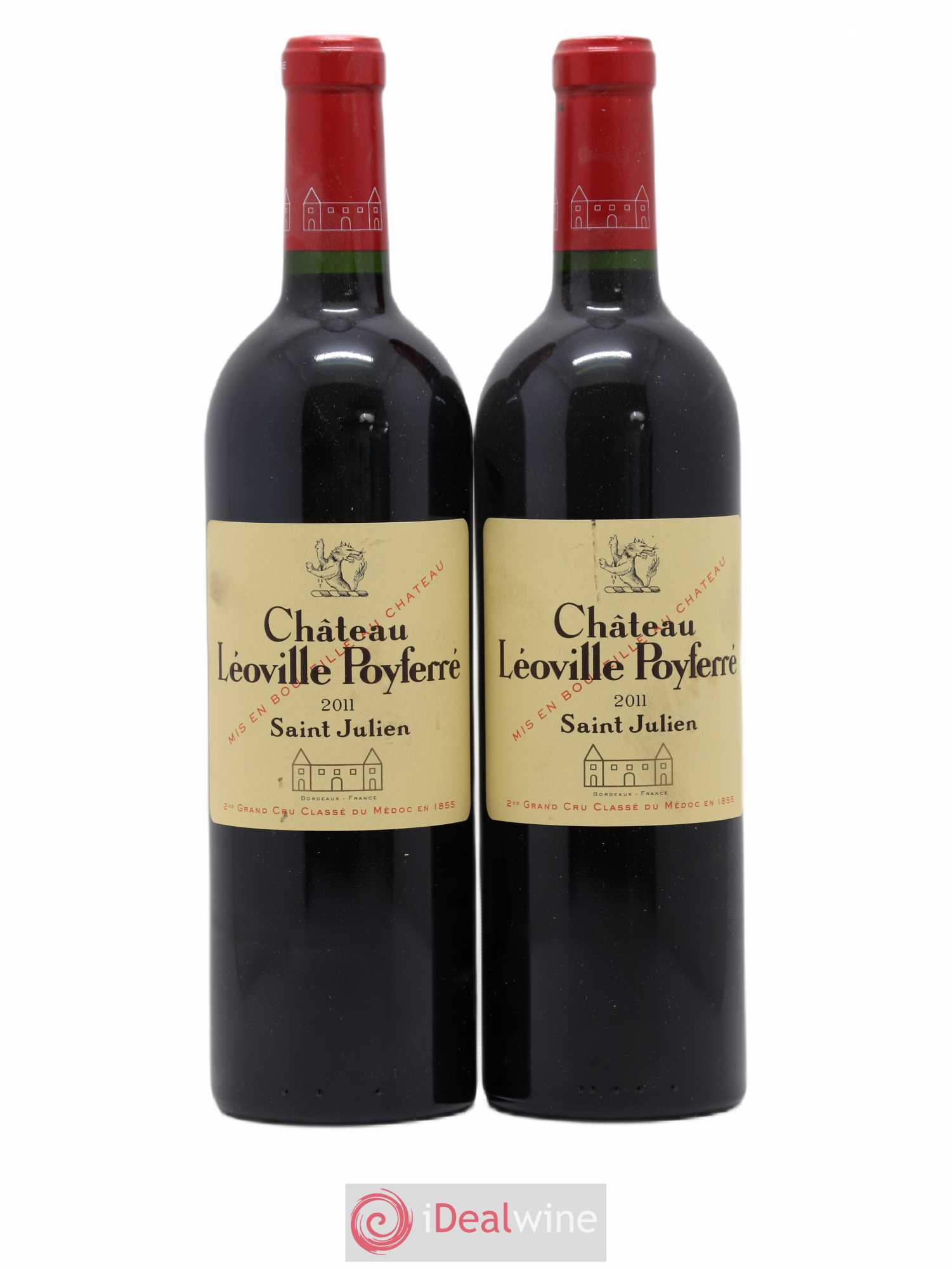 Château Léoville Poyferré 2ème Grand Cru Classé 2011 - Lot de 2 bouteilles - 0