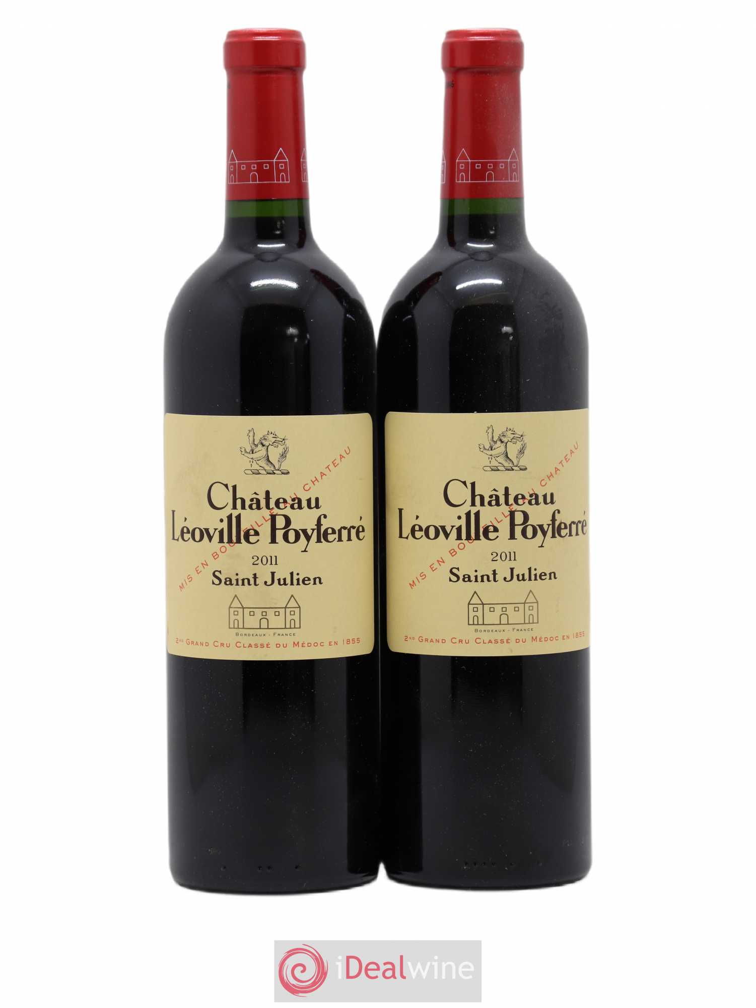 Château Léoville Poyferré 2ème Grand Cru Classé 2011 - Lot de 2 bouteilles - 0