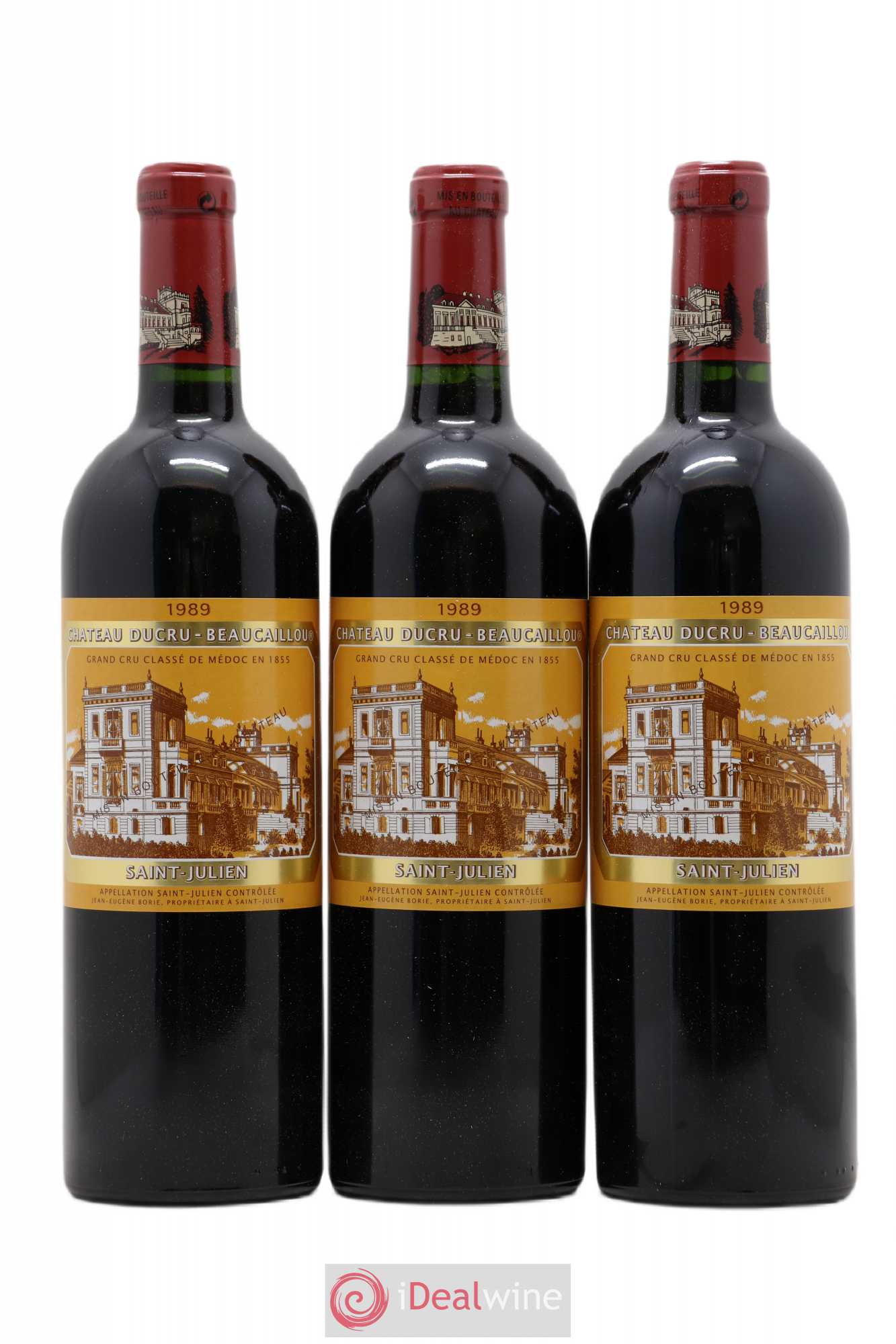 Château Ducru Beaucaillou 2ème Grand Cru Classé 1989 - Lot de 3 bouteilles - 0