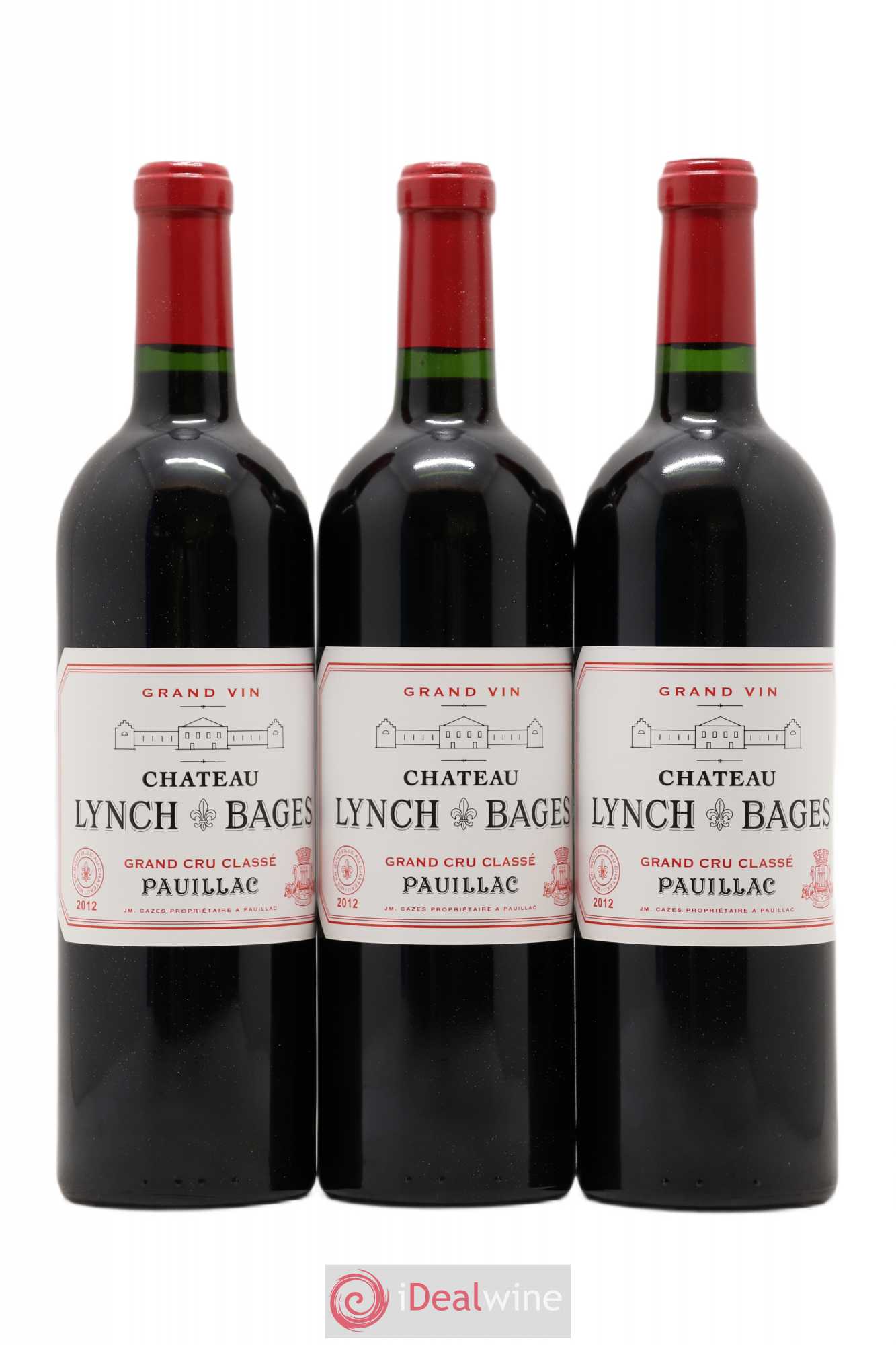 Château Lynch Bages 5ème Grand Cru Classé 2012 - Lot de 3 bouteilles - 0