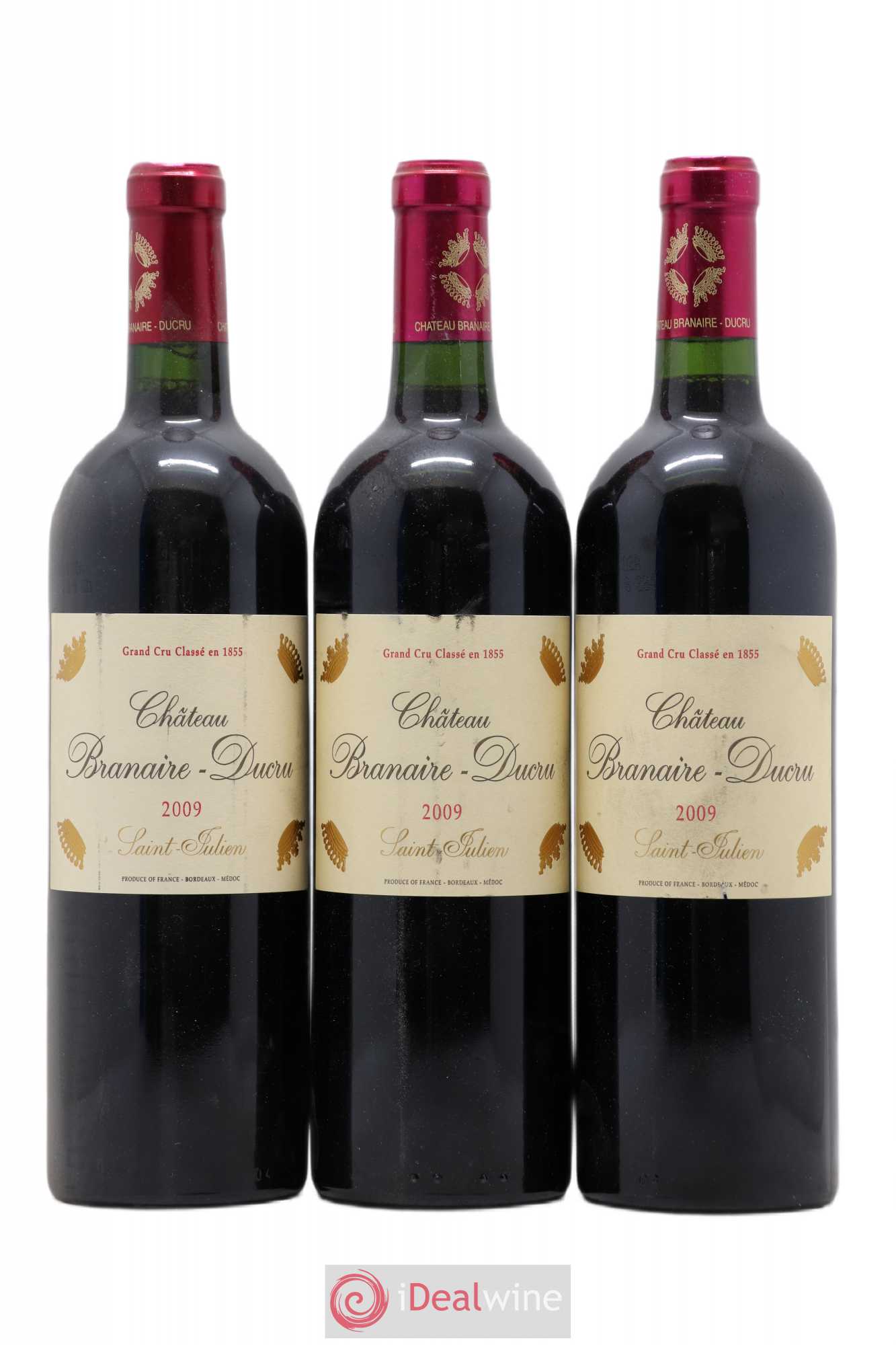 Château Branaire Ducru 4ème Grand Cru Classé 2009 - Lot de 3 bouteilles - 0
