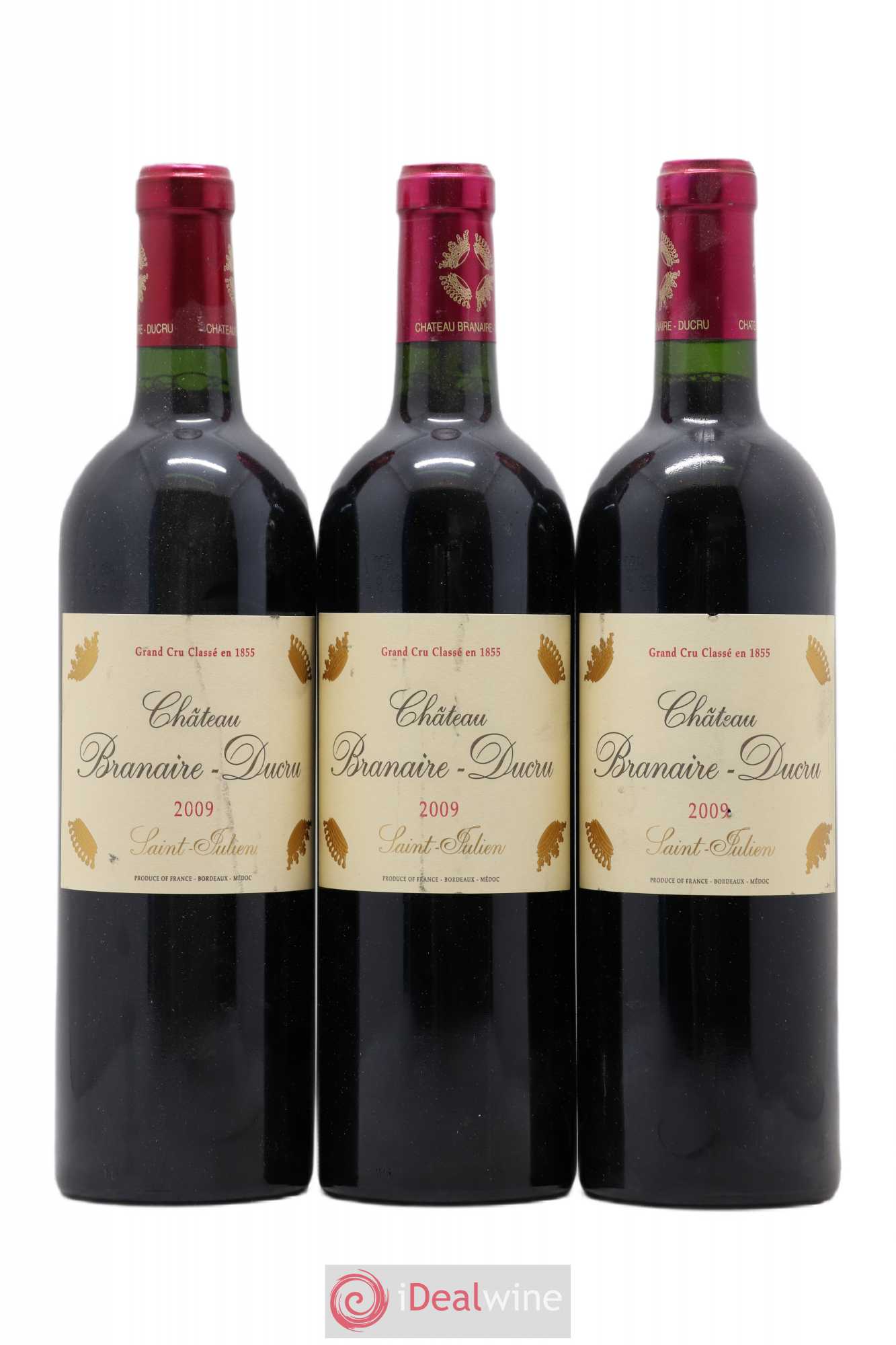 Château Branaire Ducru 4ème Grand Cru Classé 2009 - Lot de 3 bouteilles - 0
