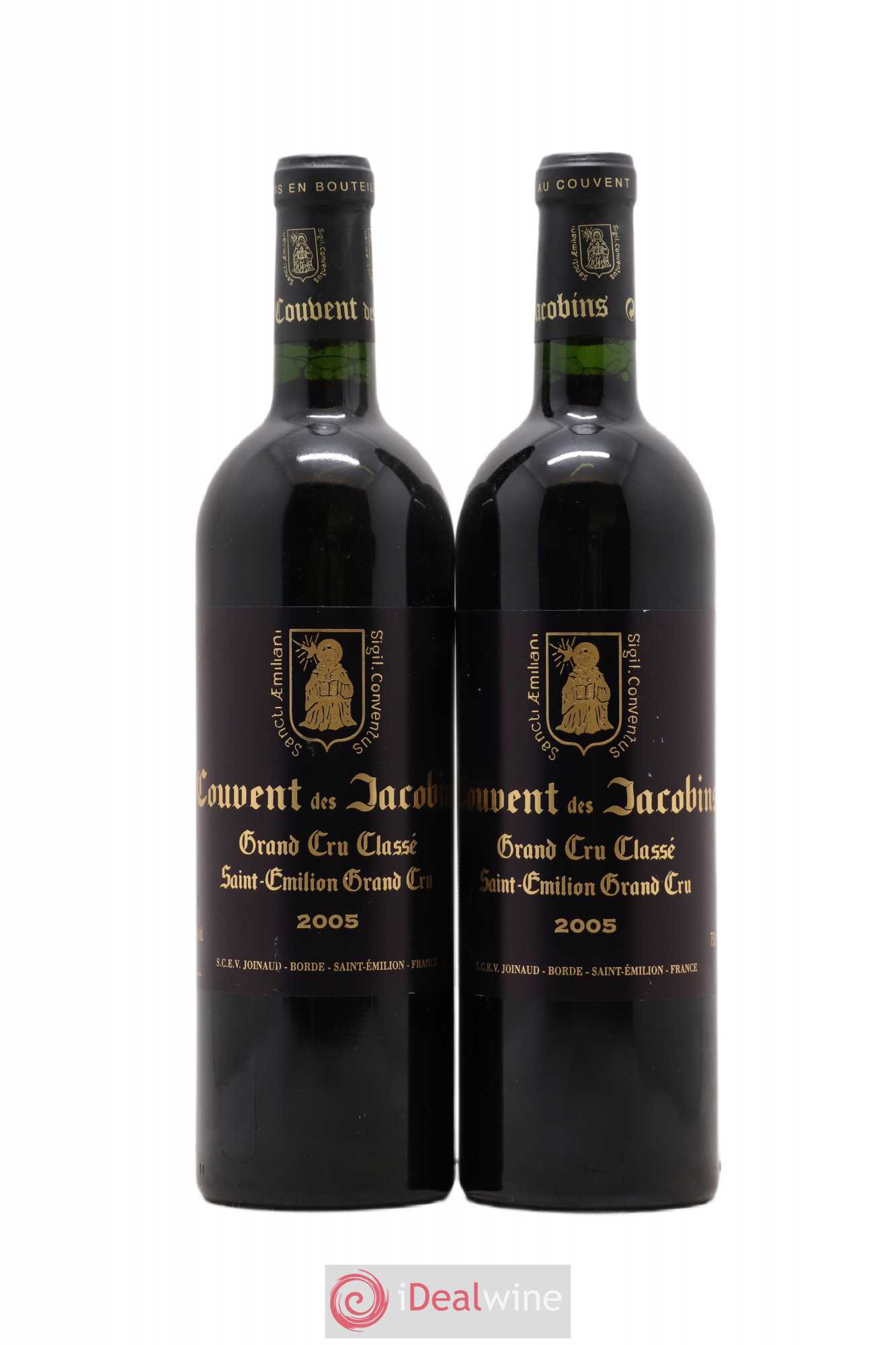 Château Couvent des Jacobins Grand Cru Classé 2005 - Lot de 2 bouteilles - 0