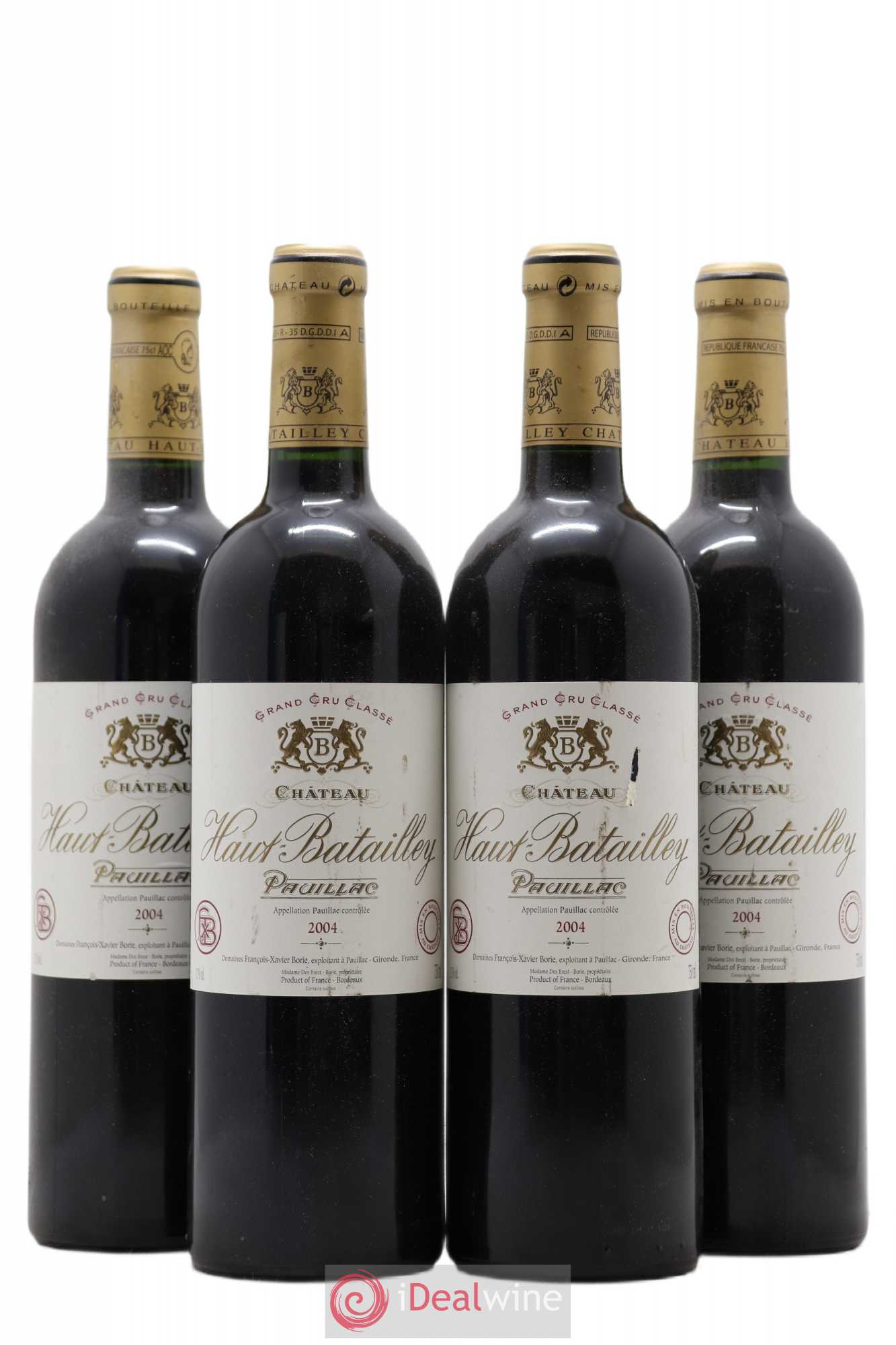 Château Haut Batailley 5ème Grand Cru Classé 2004 - Lot de 4 bouteilles - 0