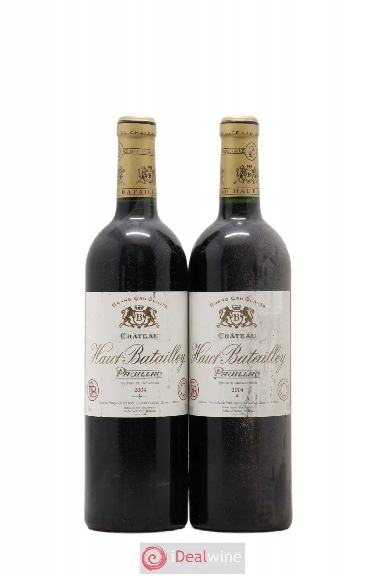 Château Haut Batailley 5ème Grand Cru Classé 2004 - Lot de 2 bouteilles - 0