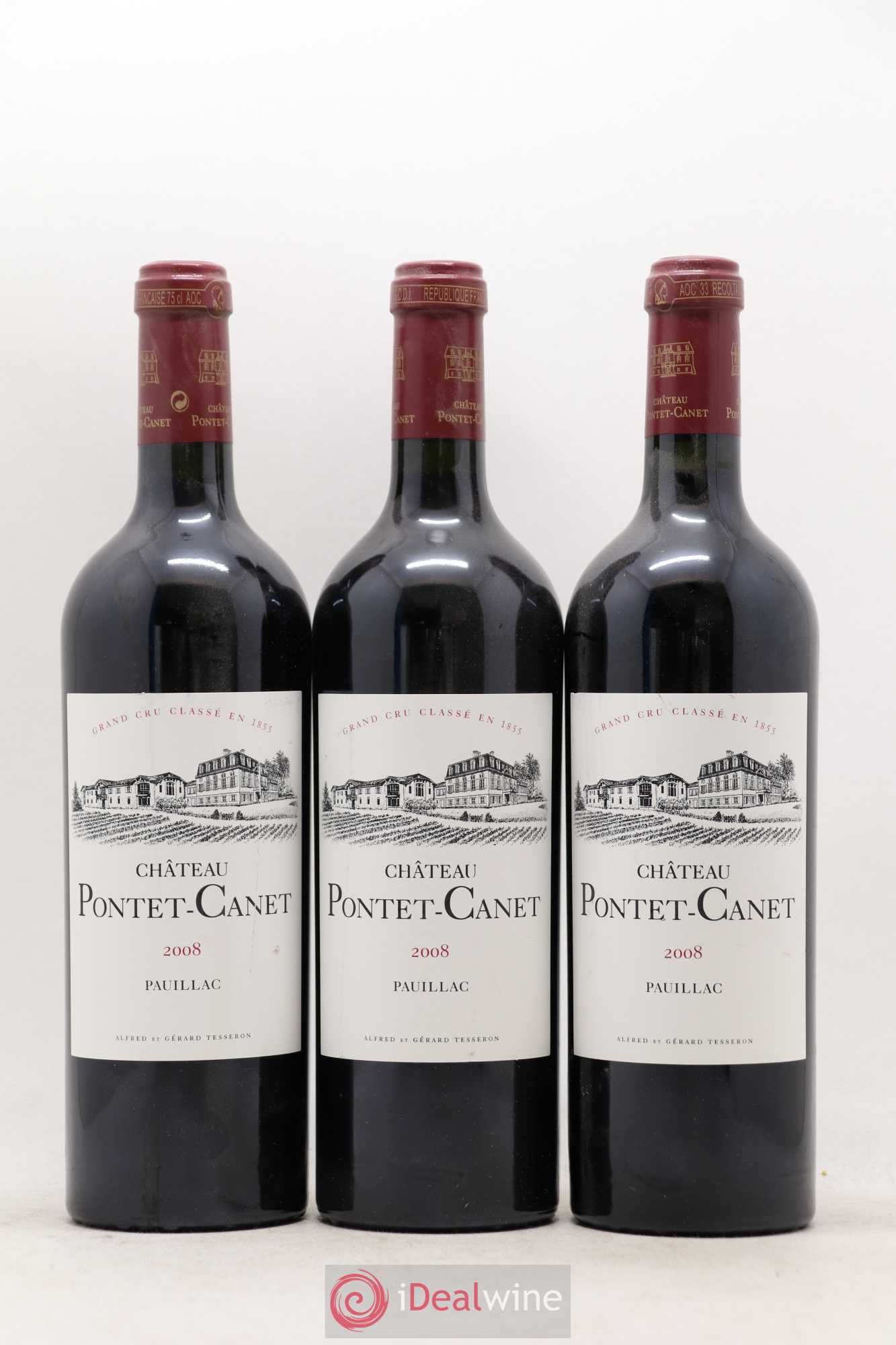 Château Pontet Canet 5ème Grand Cru Classé 2008 - Lot de 6 bouteilles - 2