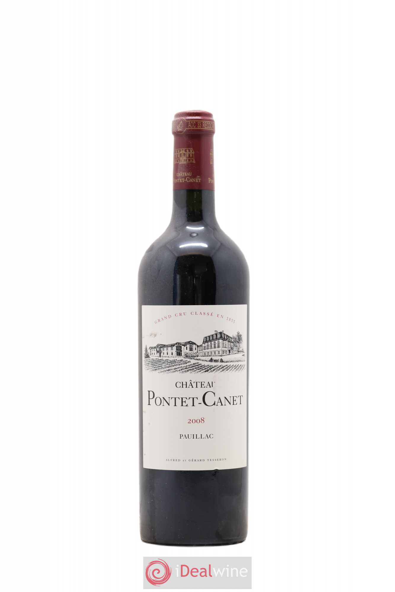 Château Pontet Canet 5ème Grand Cru Classé 2008 - Lot de 1 bouteille - 0