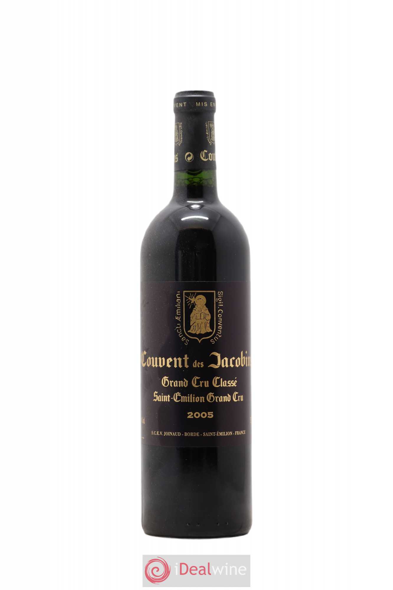 Château Couvent des Jacobins Grand Cru Classé 2005 - Lot de 1 bouteille - 0