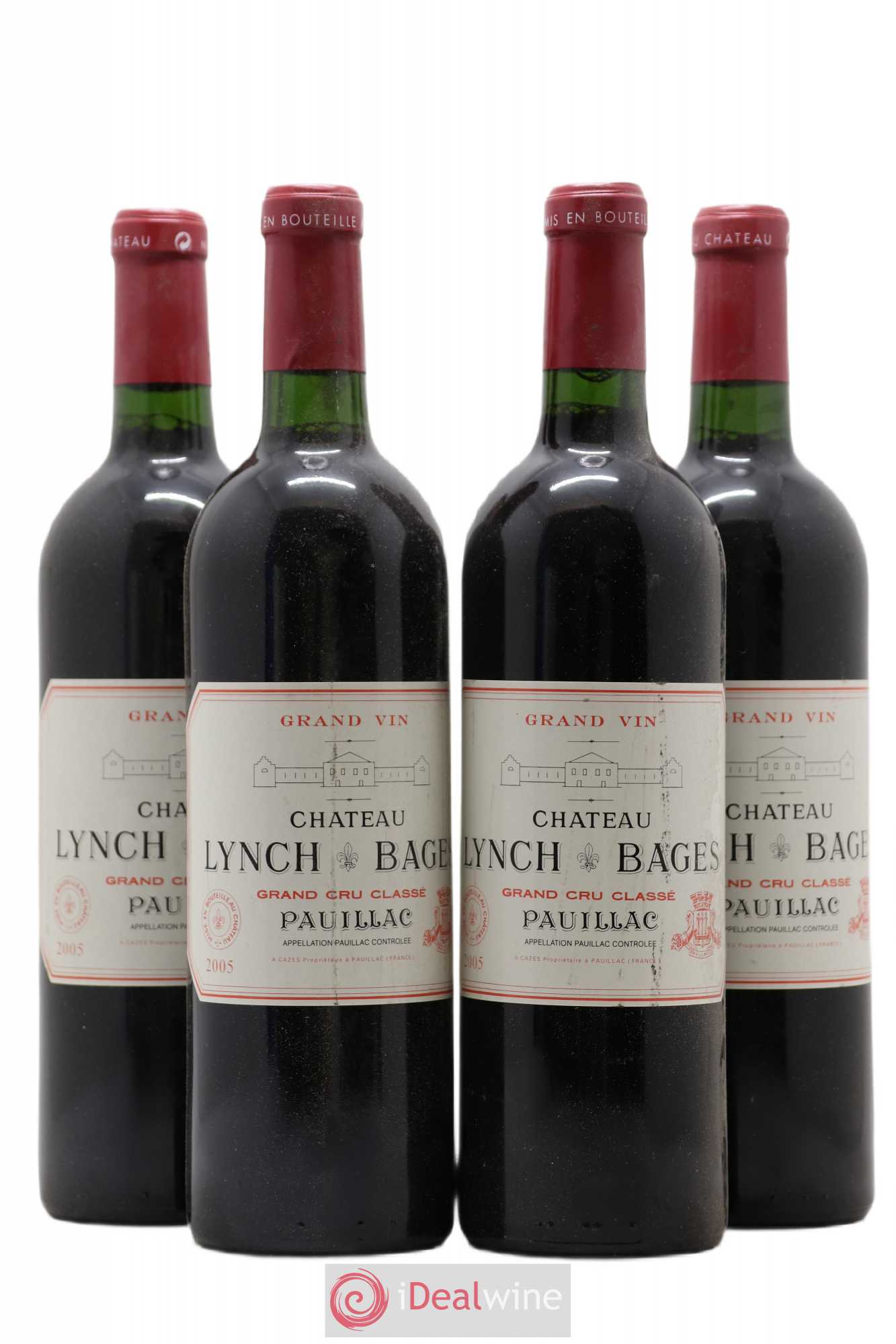 Château Lynch Bages 5ème Grand Cru Classé 2005 - Lot de 4 bouteilles - 0
