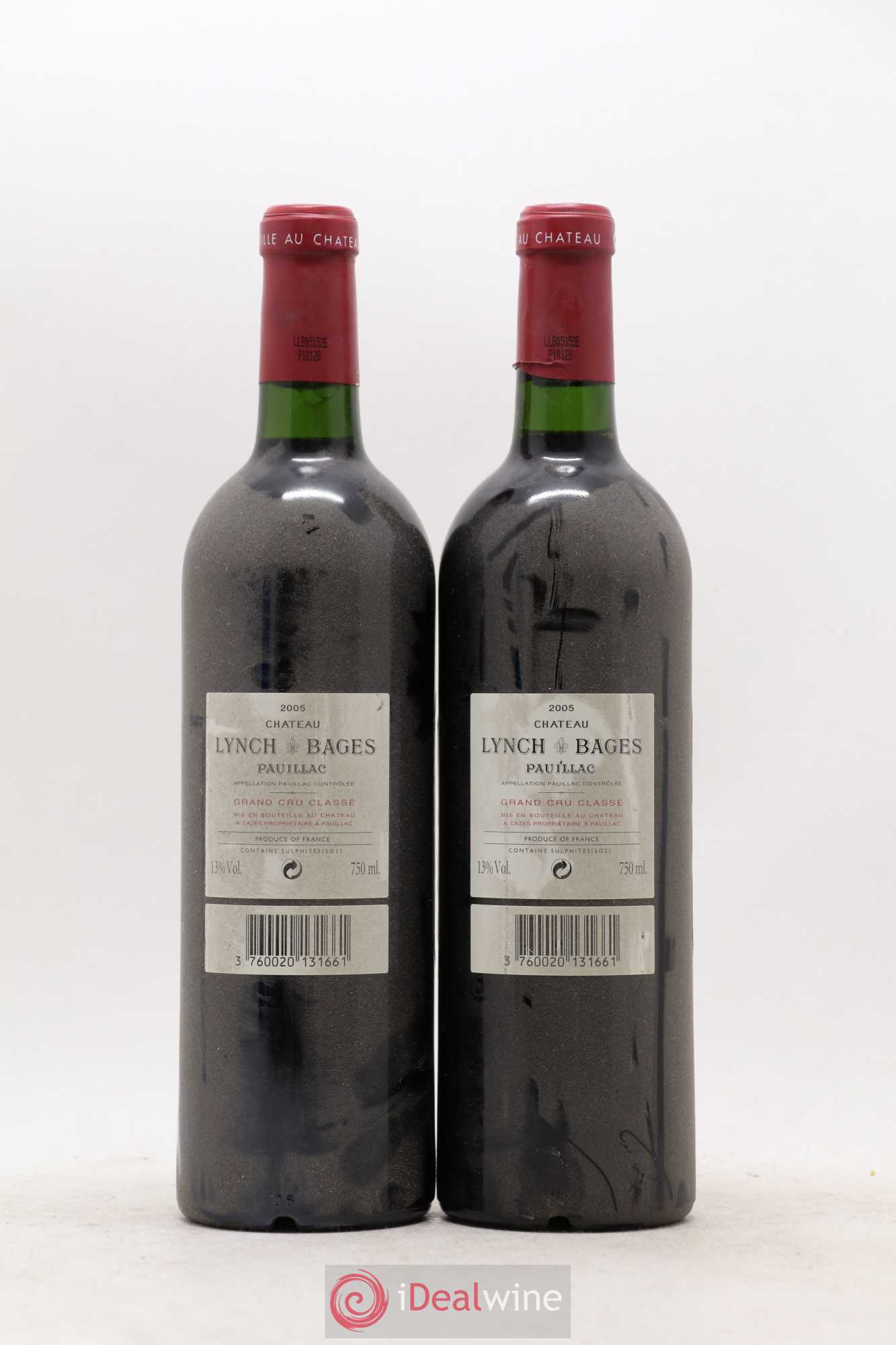 Château Lynch Bages 5ème Grand Cru Classé 2005 - Lot de 2 bouteilles - 1