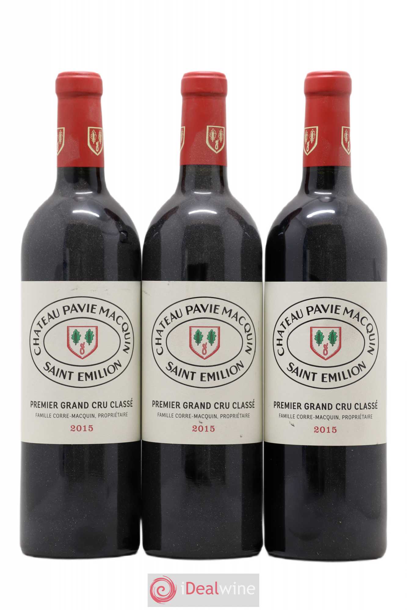 Château Pavie Macquin 1er Grand Cru Classé B 2015 - Lot de 3 bouteilles - 0